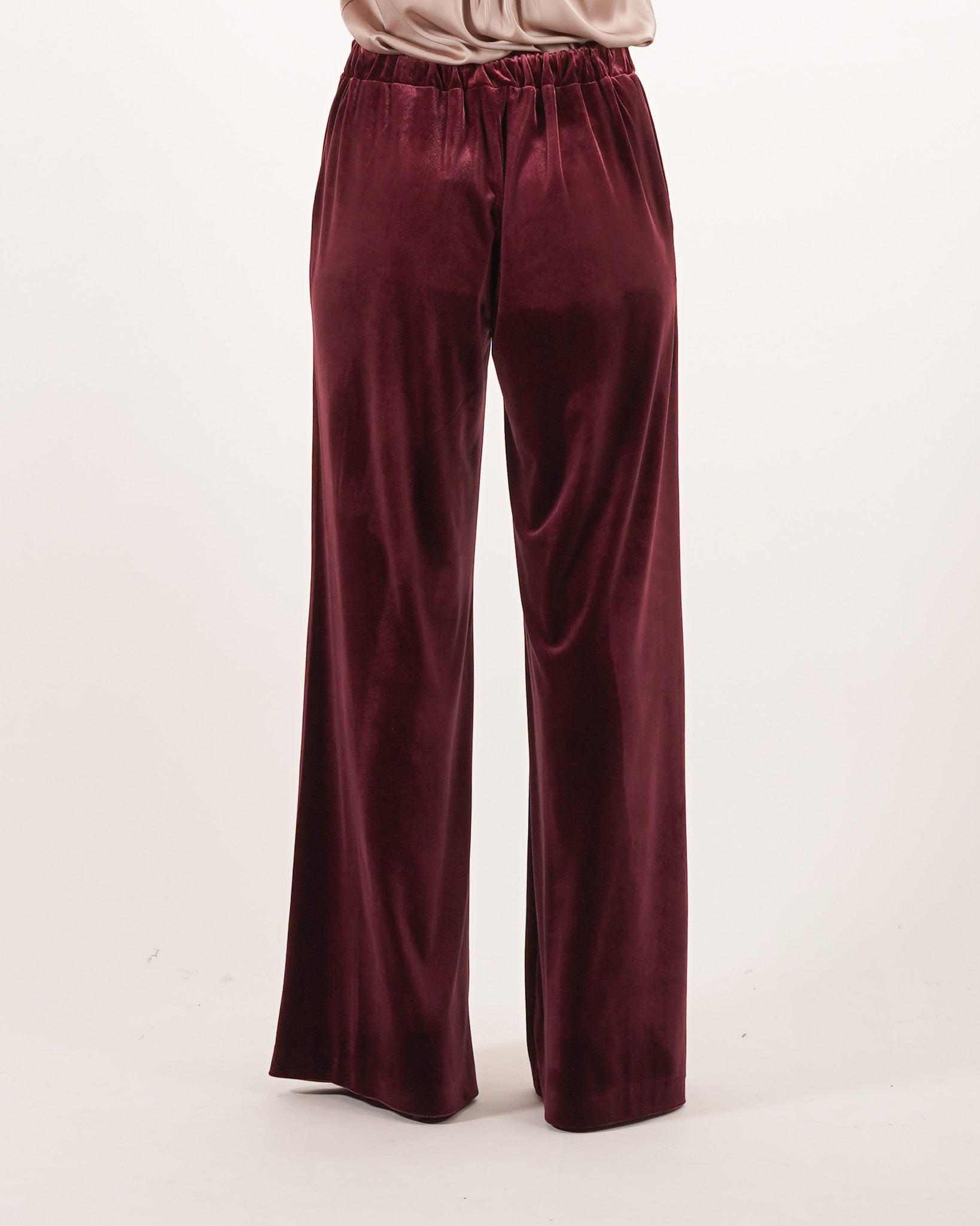 Pantaloni vita alta in velluto liscio - Madrigal Uncategorized - Hope Abbigliamento e Accessori Donna Online