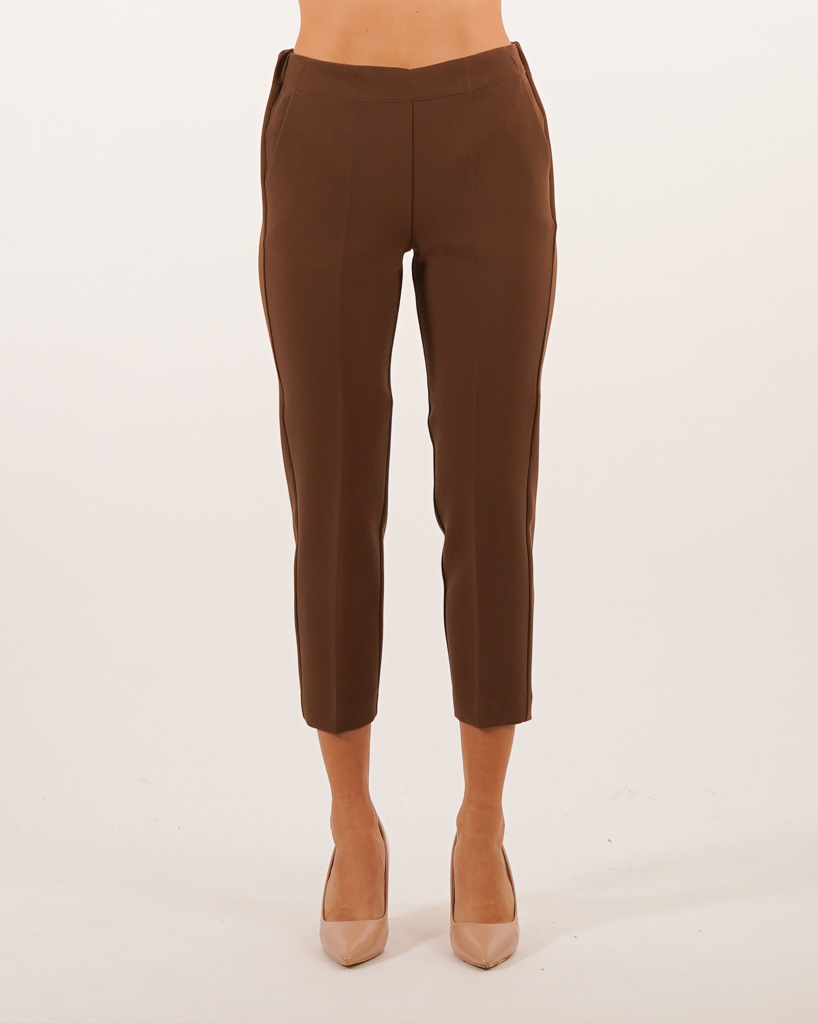 Pantaloni slim fit con elastico in fresco lana - Judas Uncategorized - Hope Abbigliamento e Accessori Donna Online