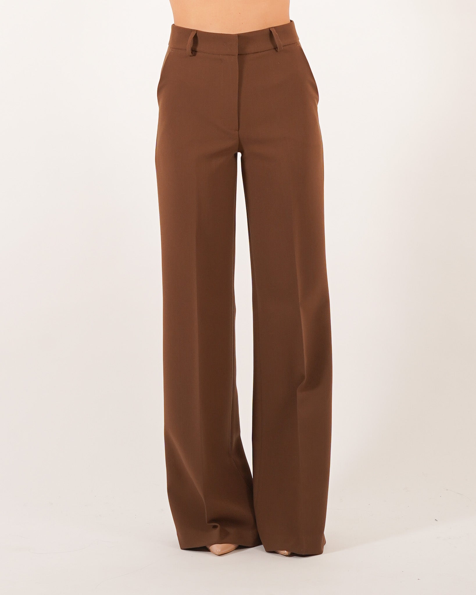 Pantaloni palazzo vita alta in fresco lana - Roberts Uncategorized - Hope Abbigliamento e Accessori Donna Online