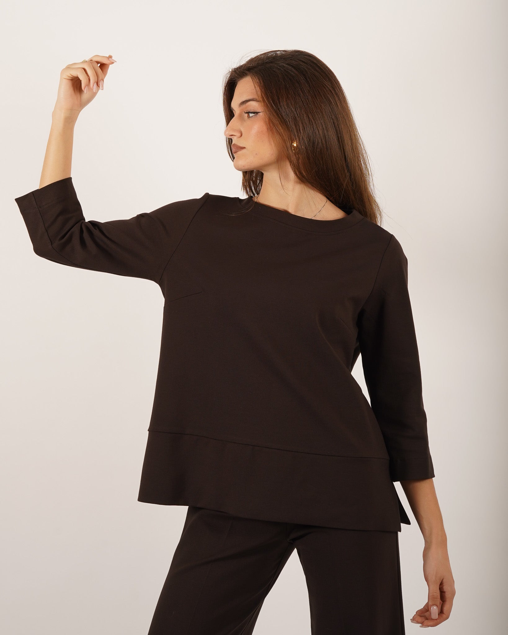 Felpa con scollo ampio in punto stoffa - Guerrero Uncategorized - Hope Abbigliamento e Accessori Donna Online