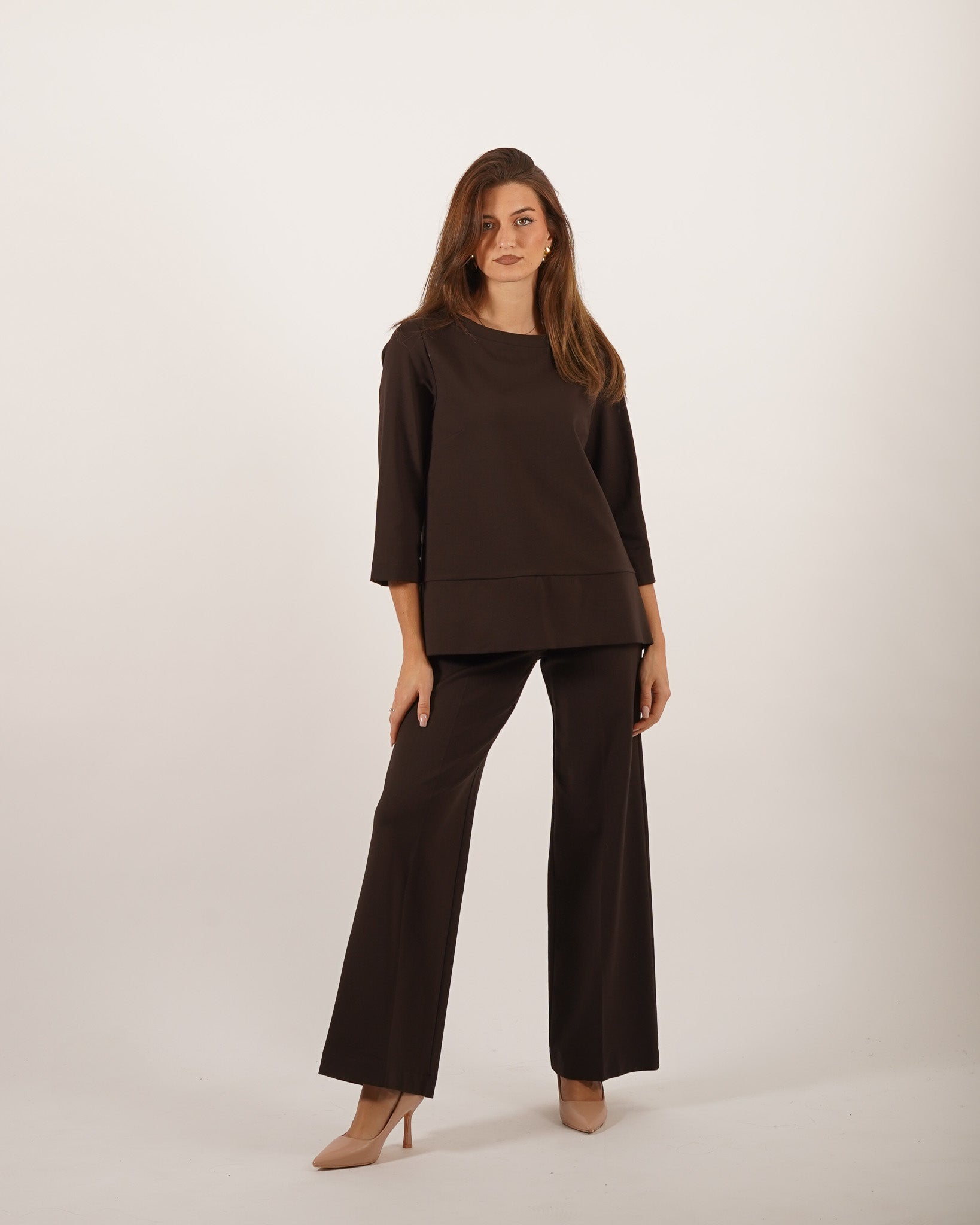 Felpa con scollo ampio in punto stoffa - Guerrero Uncategorized - Hope Abbigliamento e Accessori Donna Online