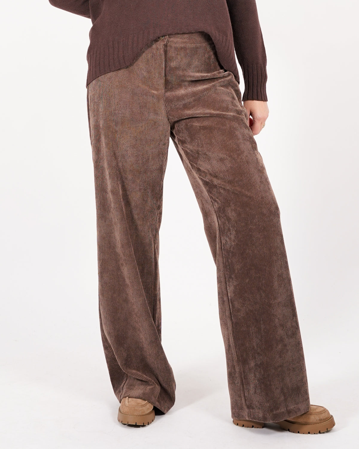 Pantaloni regular in velluto rocciatore - Virna Uncategorized - Hope Abbigliamento e Accessori Donna Online