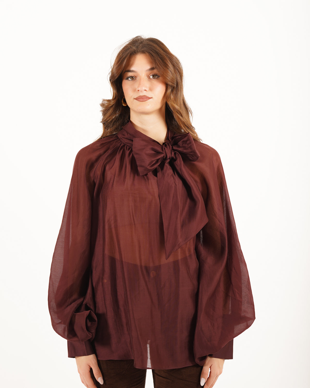 Blusa con chaboud e maniche lunghe ampie - Wendy Uncategorized - Hope Abbigliamento e Accessori Donna Online