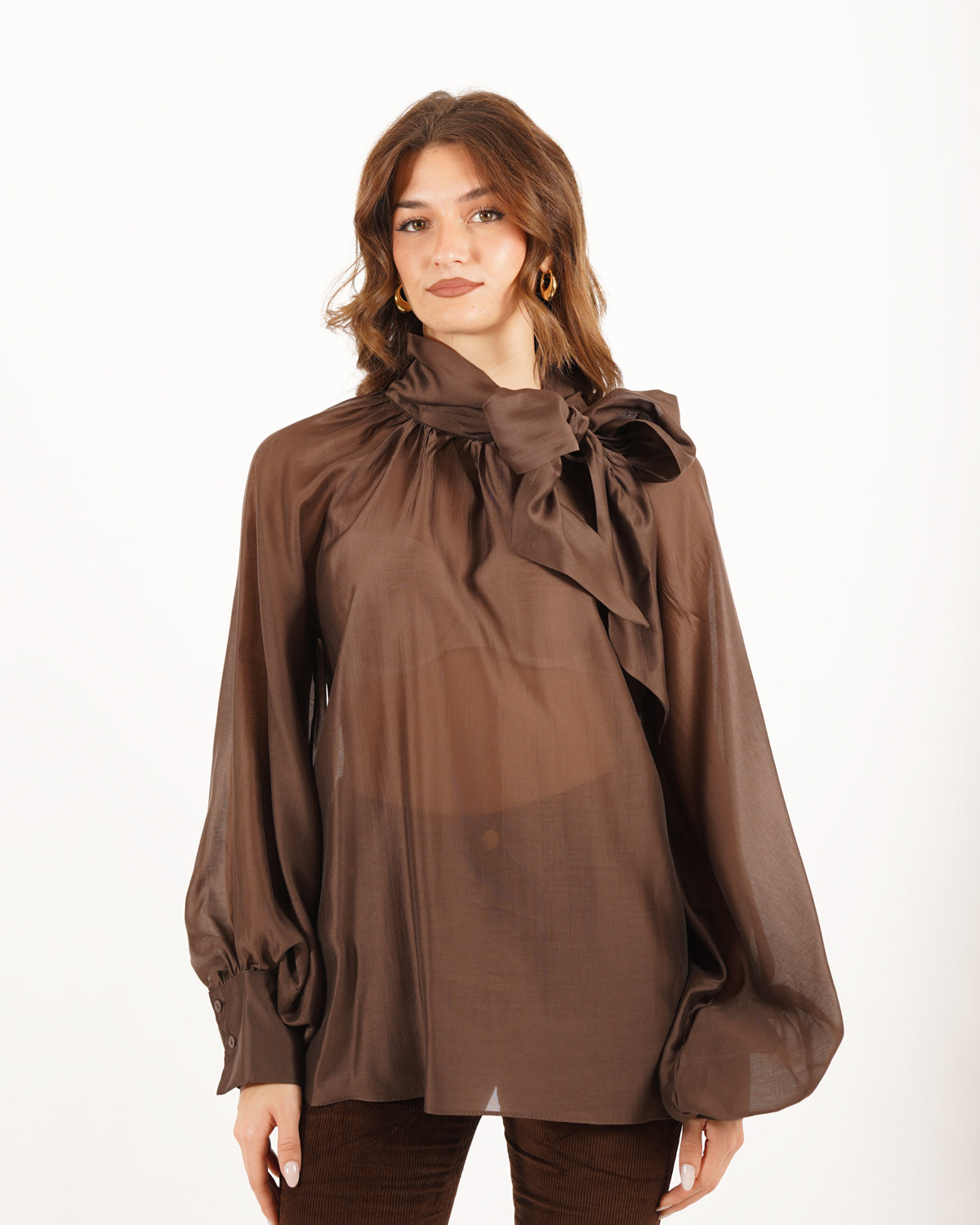 Blusa con chaboud e maniche lunghe ampie - Wendy Uncategorized - Hope Abbigliamento e Accessori Donna Online