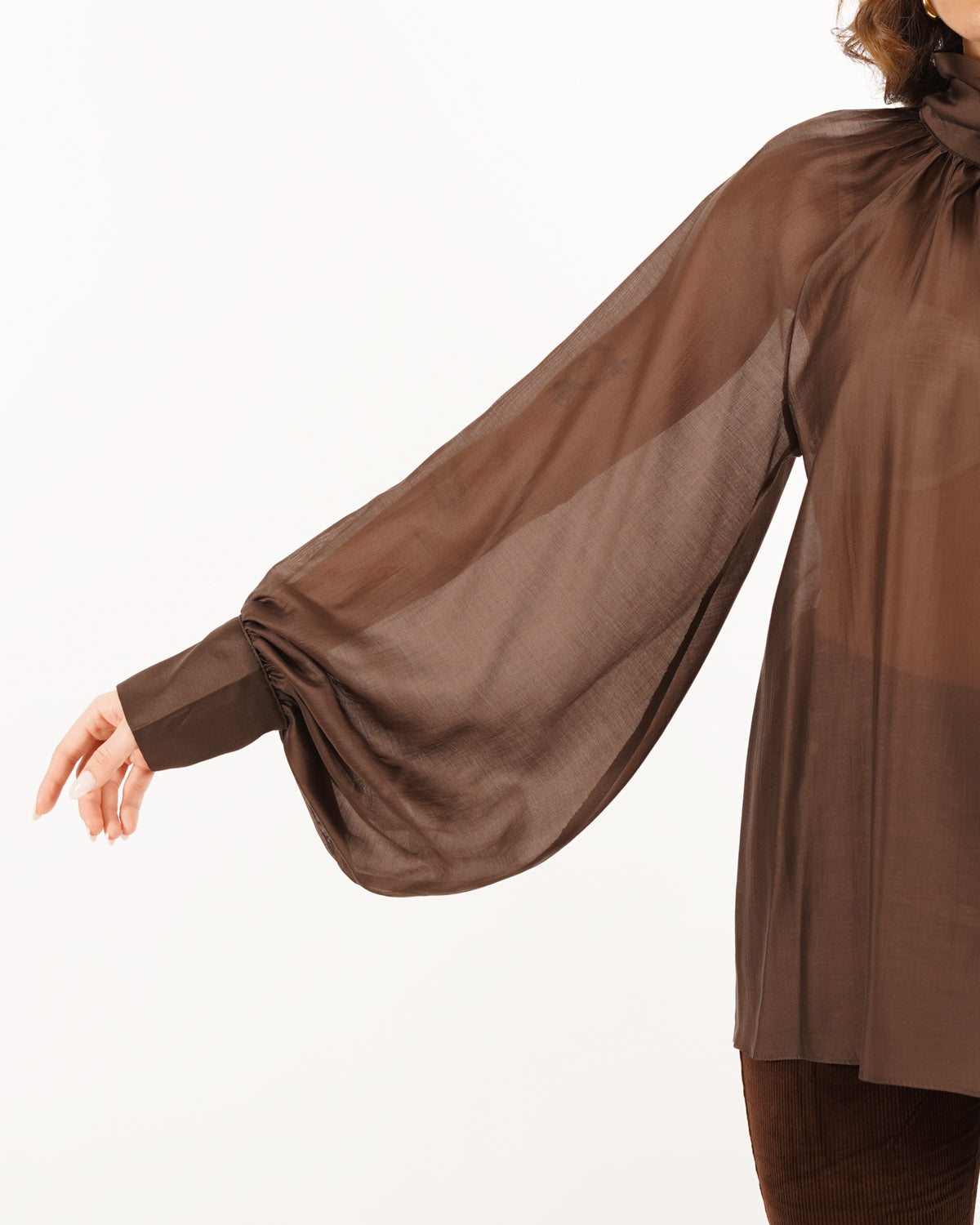 Blusa con chaboud e maniche lunghe ampie - Wendy Uncategorized - Hope Abbigliamento e Accessori Donna Online