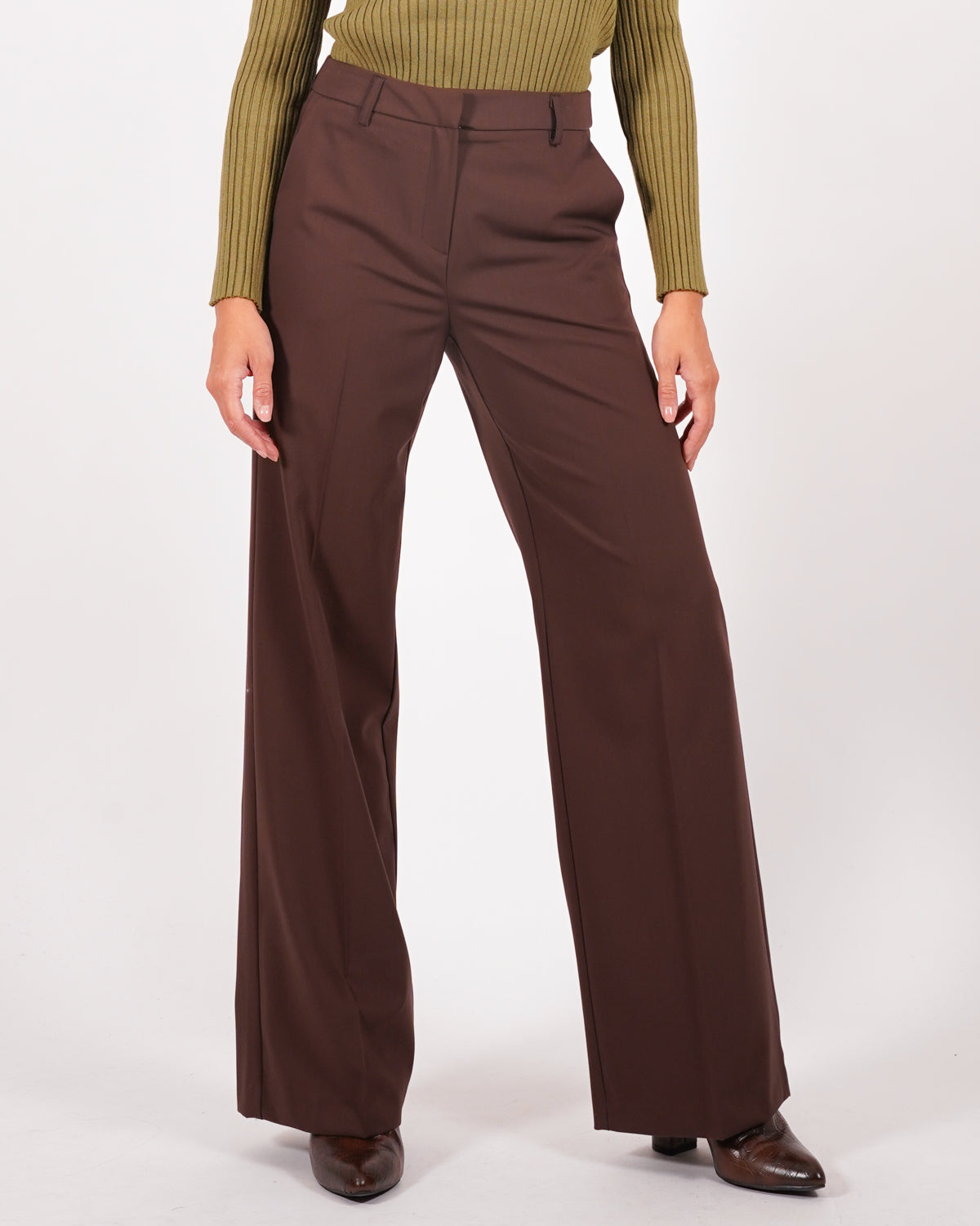 Pantaloni gamba larga in fresco lana - Sulmona Uncategorized - Hope Abbigliamento e Accessori Donna Online