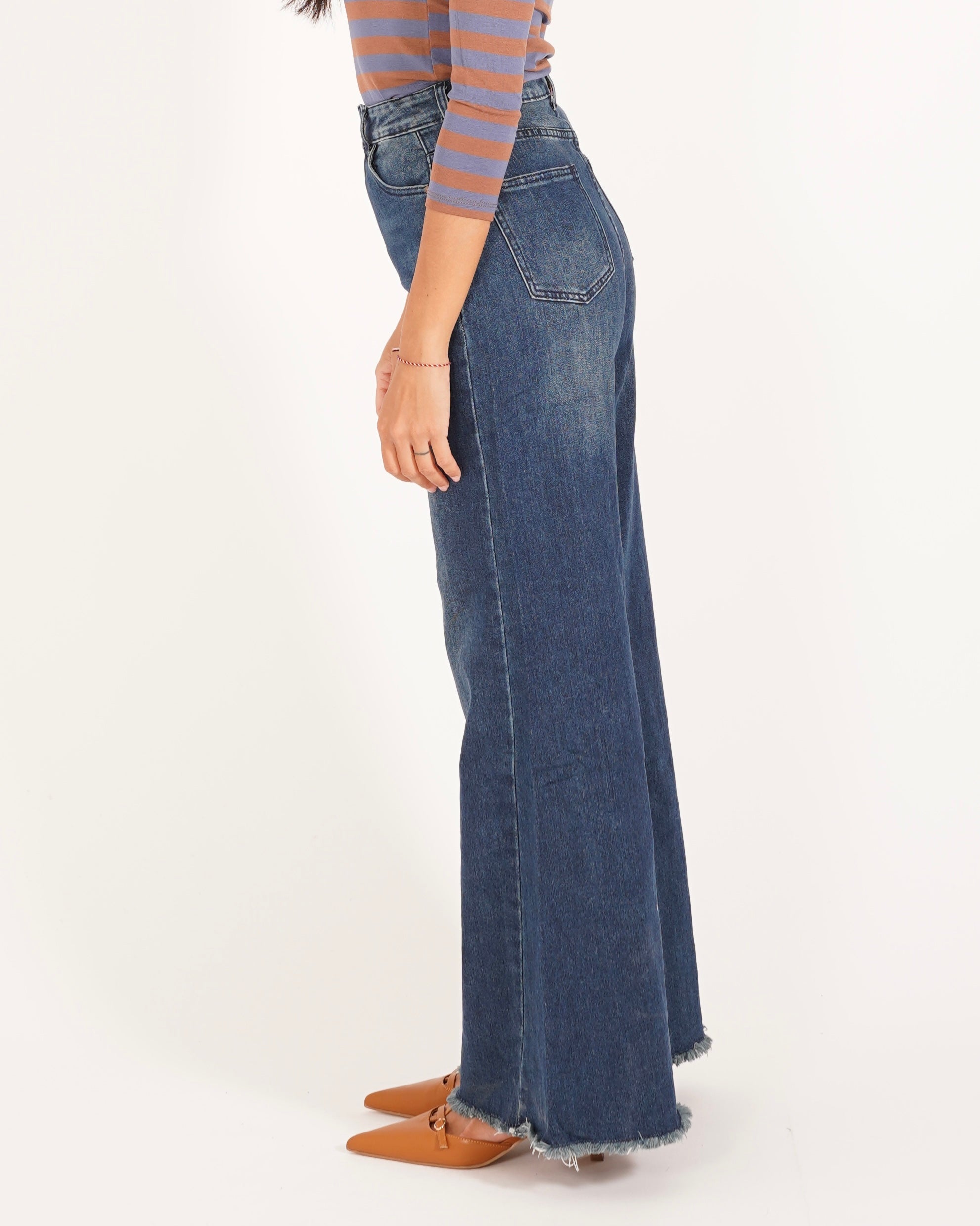 Pantaloni in tela denim stretch - Elizabeth