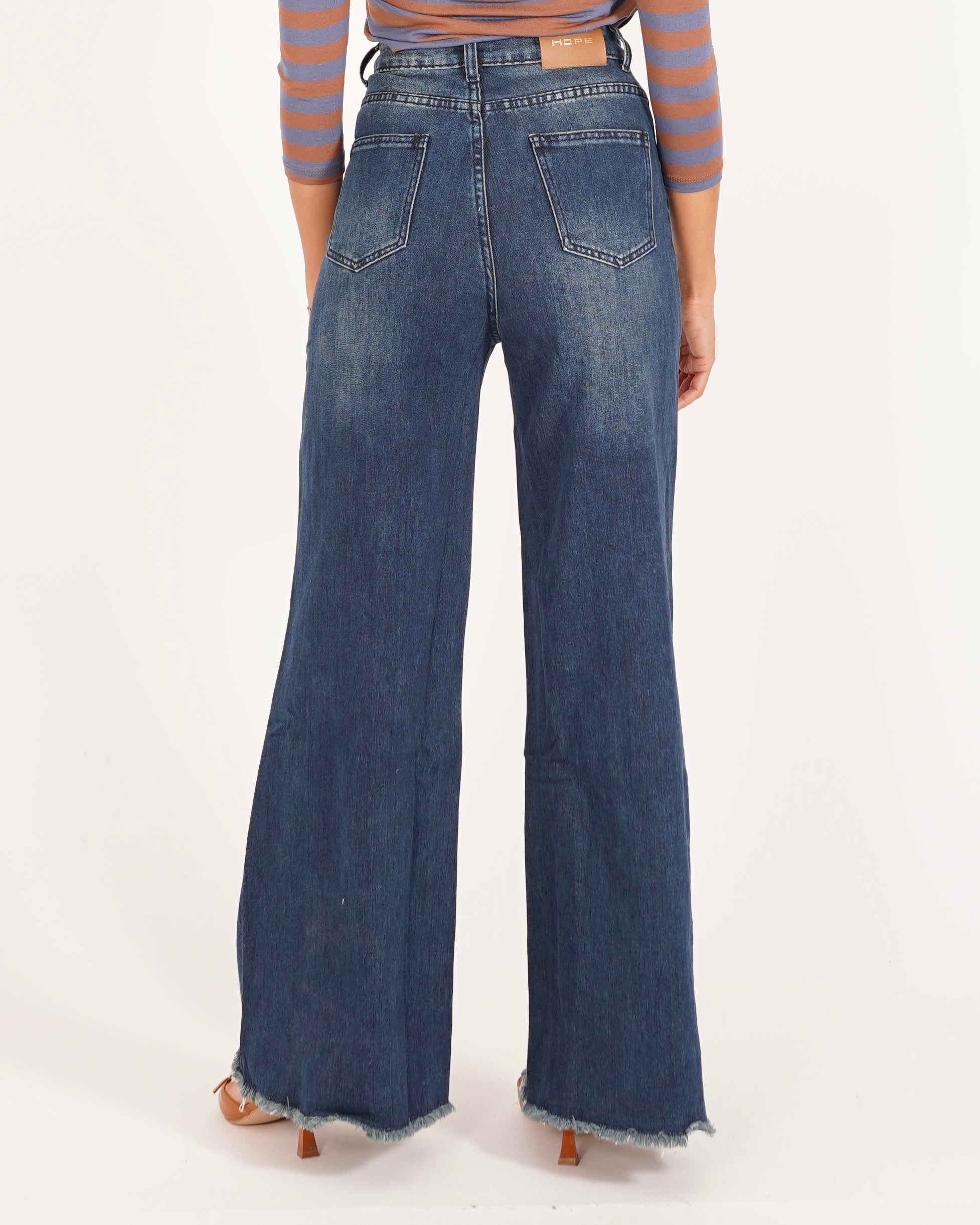 Pantaloni in tela denim stretch - Elizabeth