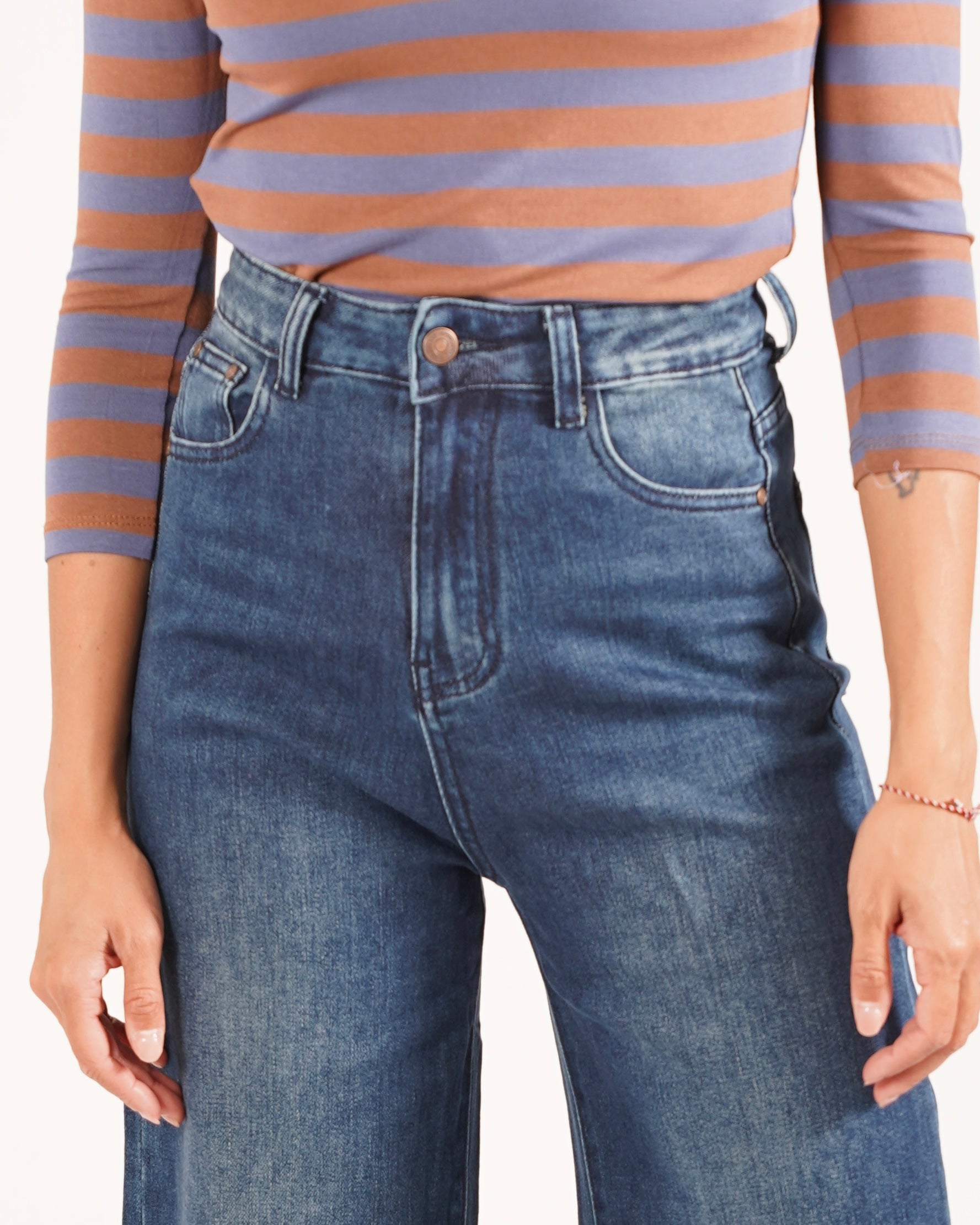 Pantaloni in tela denim stretch - Elizabeth