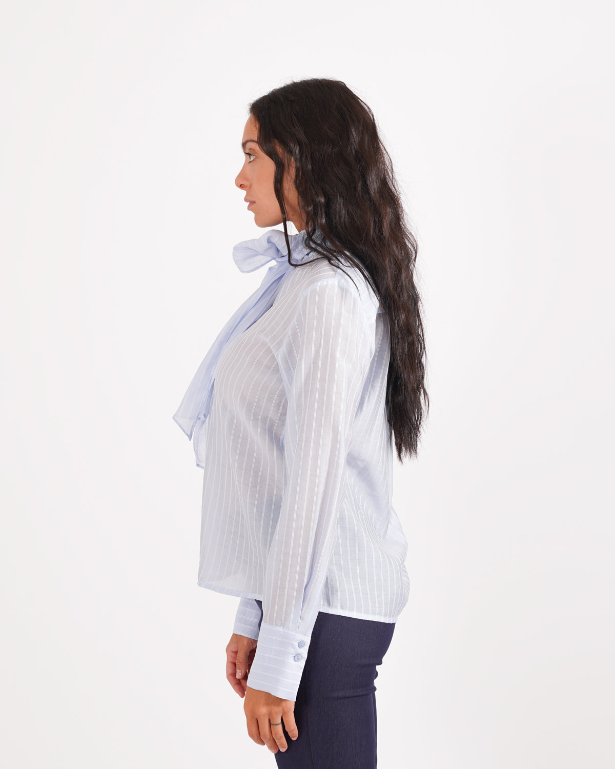 Blusa gessata con chaboud - Delfina