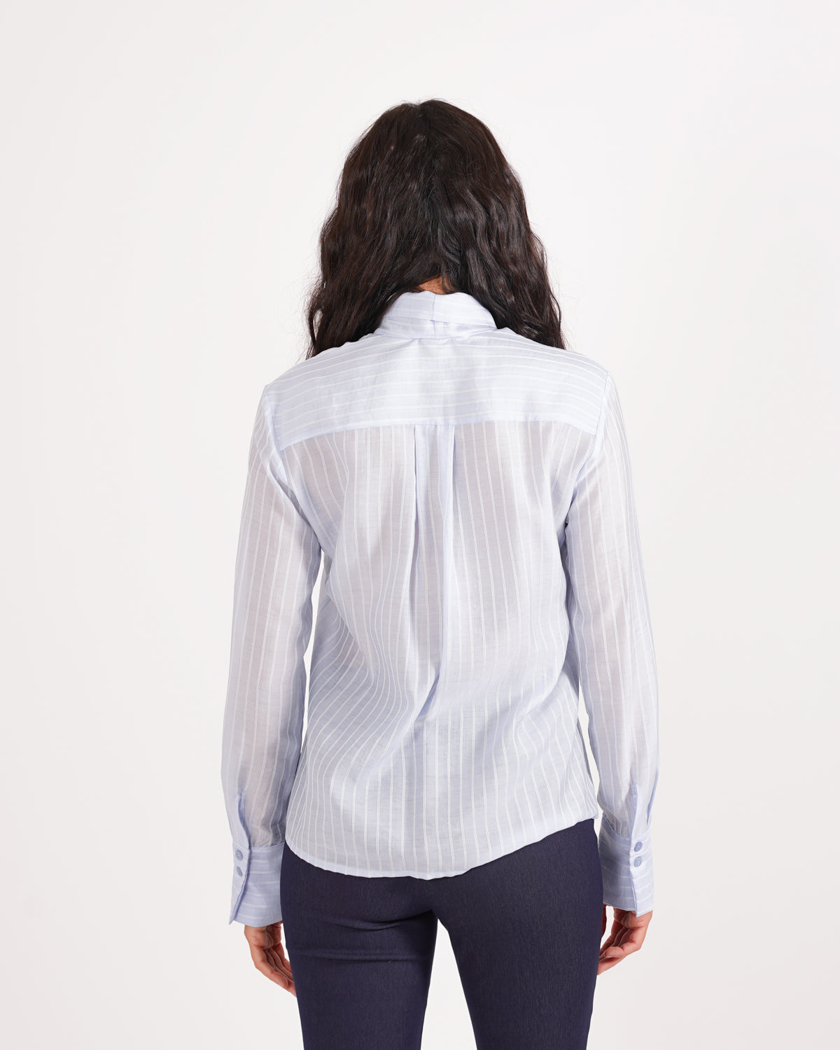 Blusa gessata con chaboud - Delfina