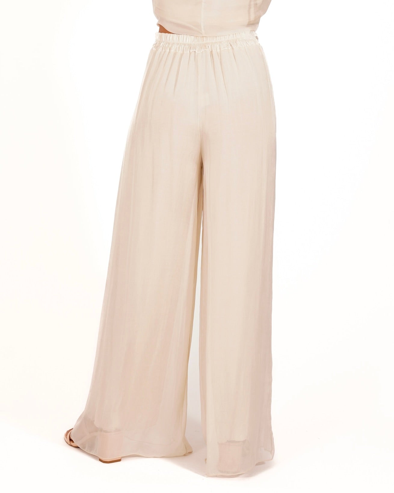 Pantaloni con bustino in misto seta - Ostuni