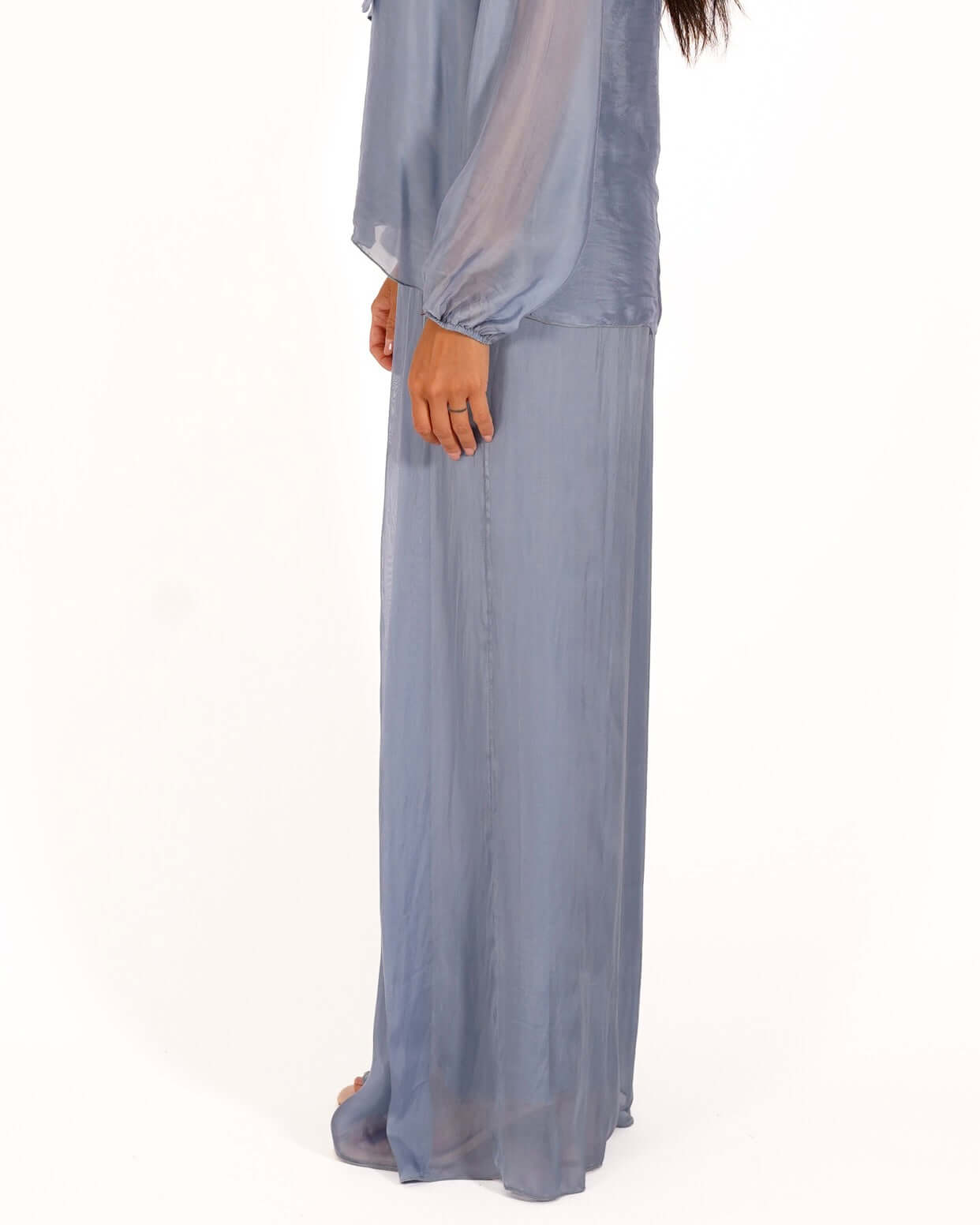 Pantaloni con bustino in misto seta - Ostuni