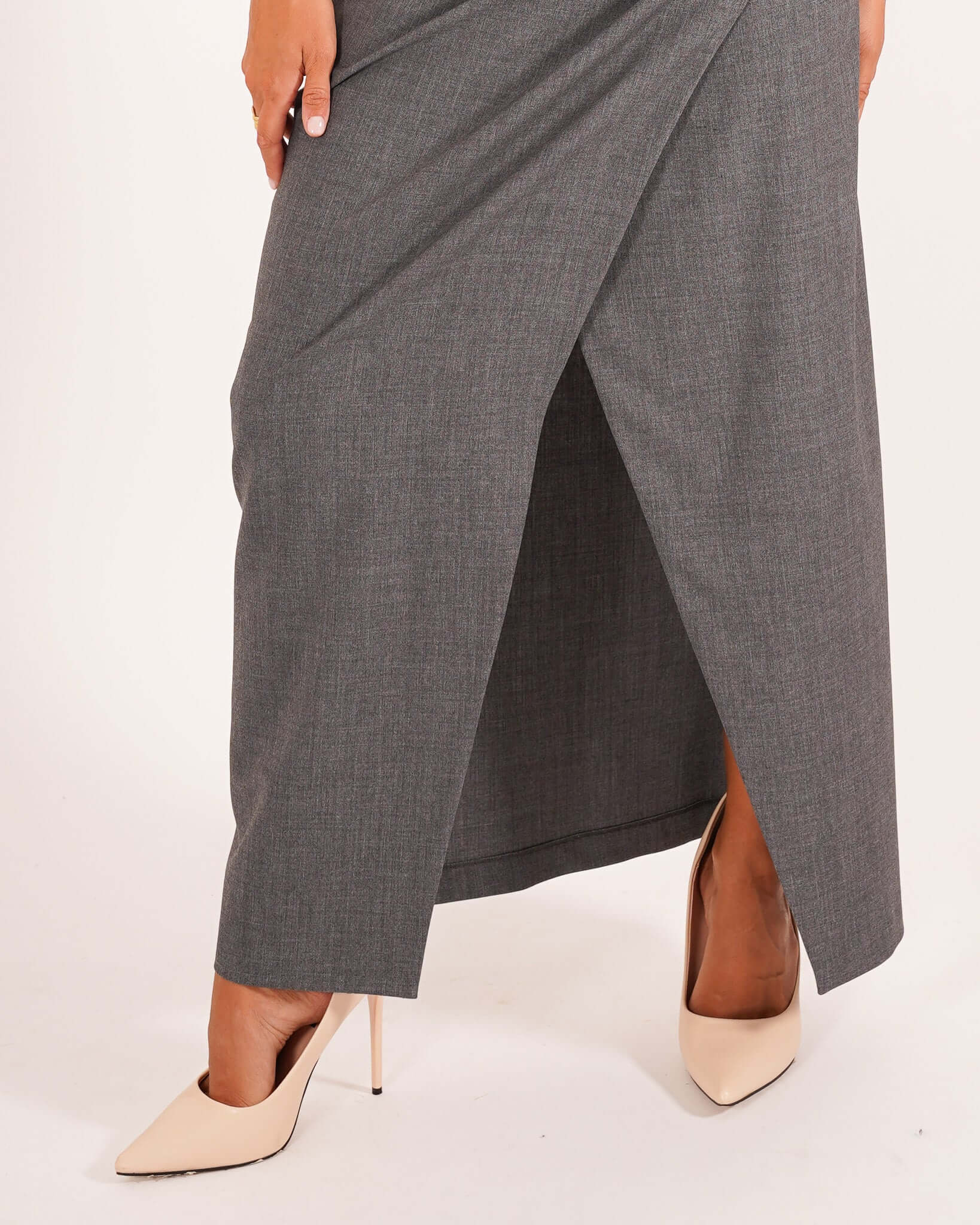 Gonna lunga wrap drappeggiata - Ambrosia
