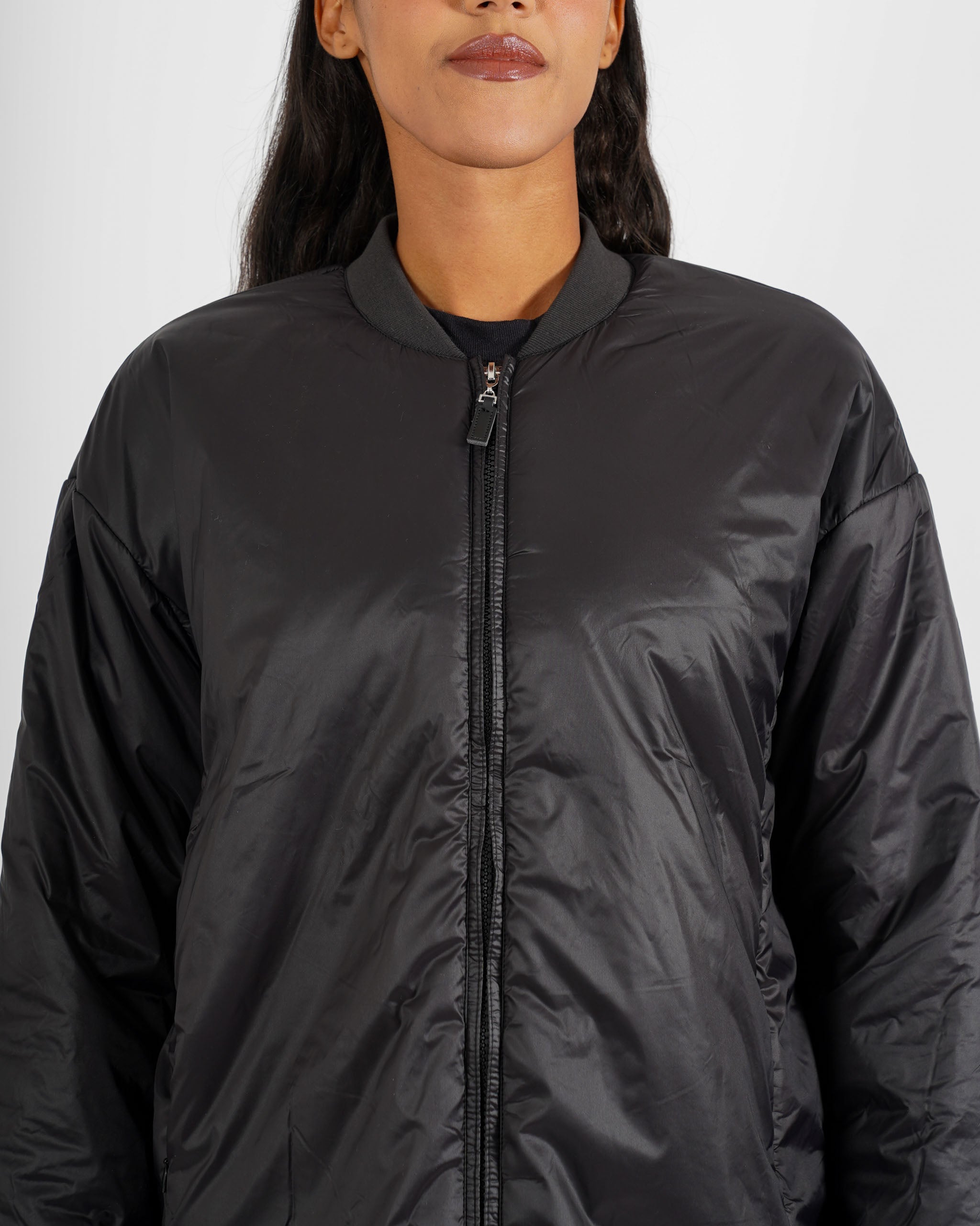 Bomber liscio con zip - Albina