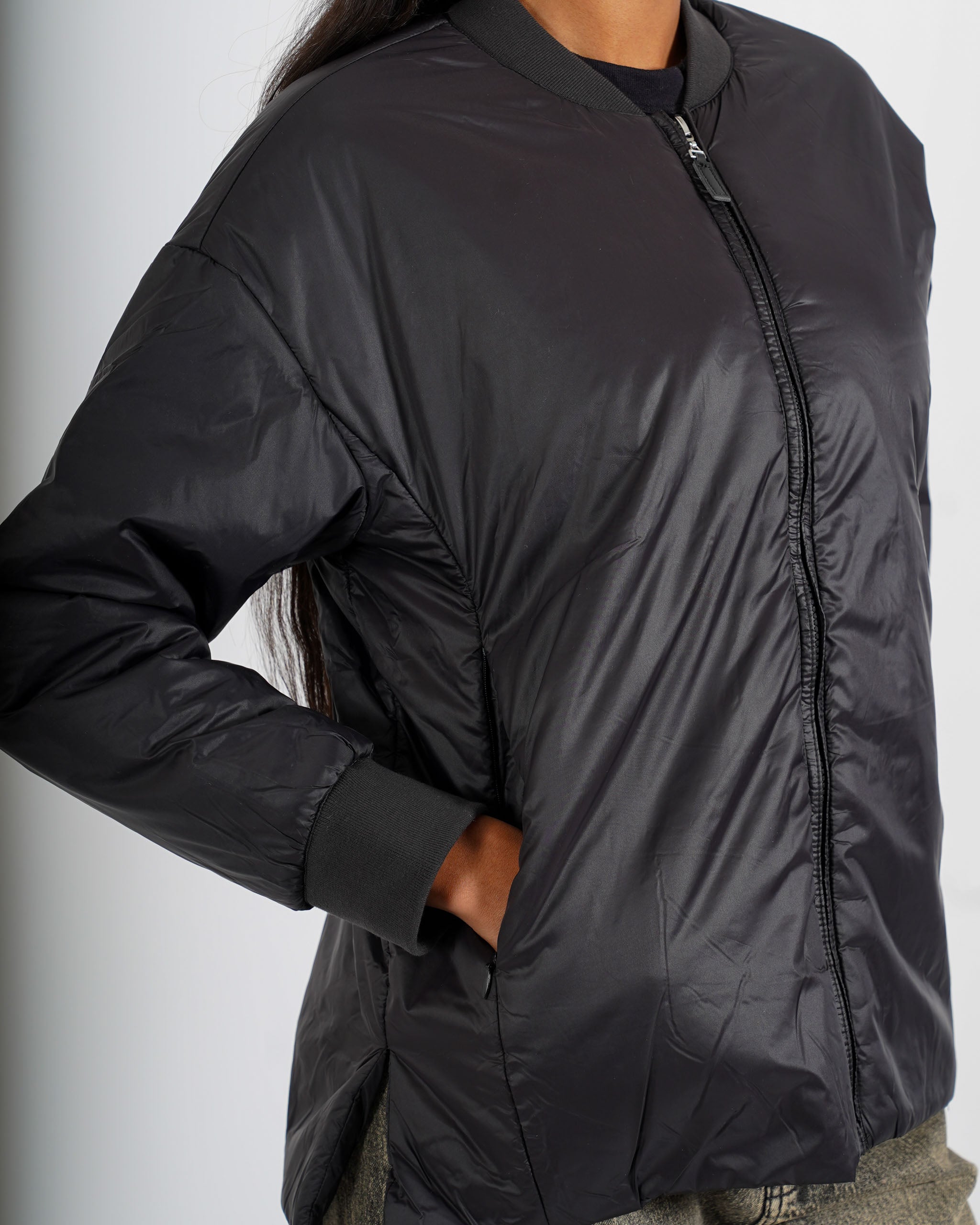Bomber liscio con zip - Albina