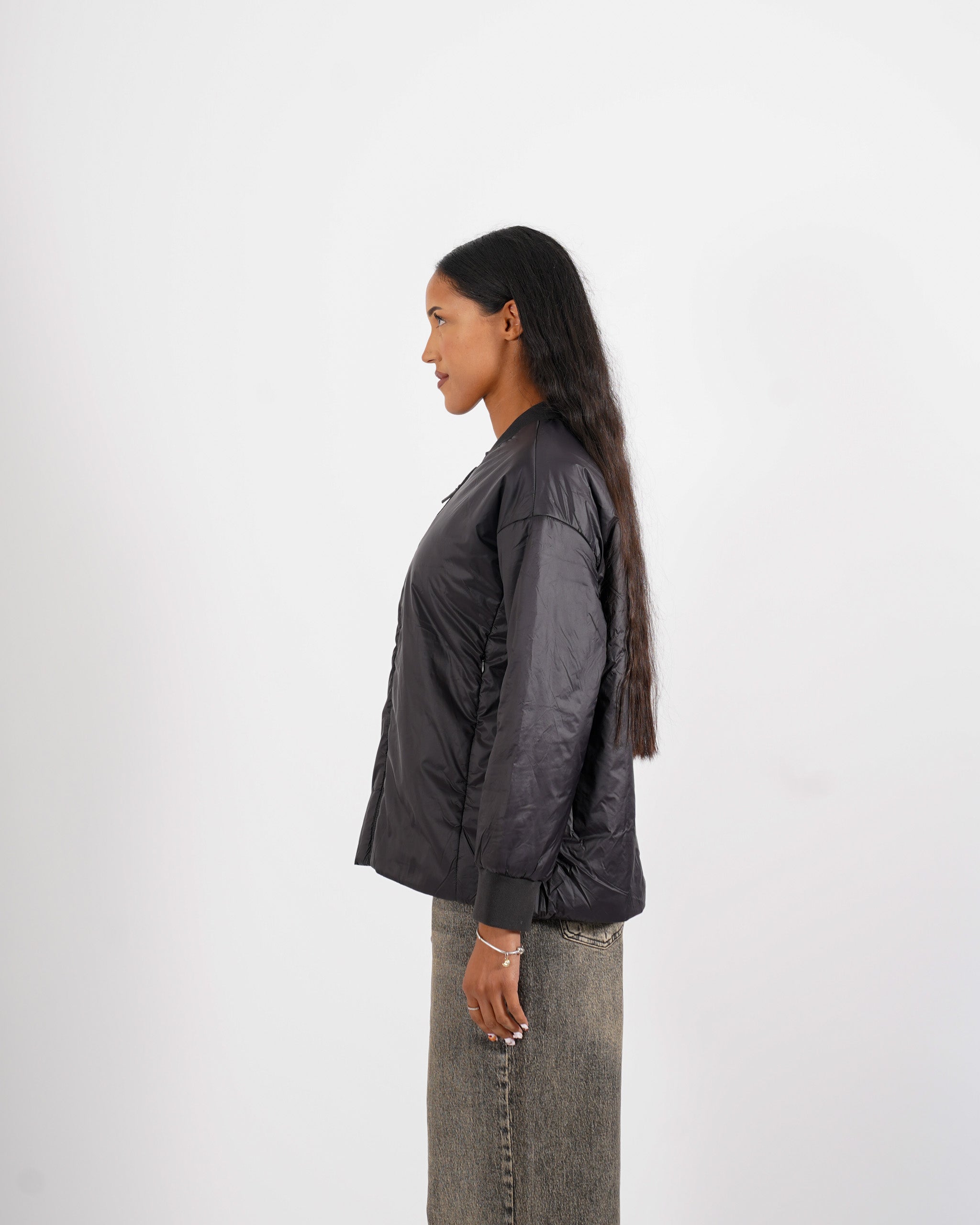 Bomber liscio con zip - Albina