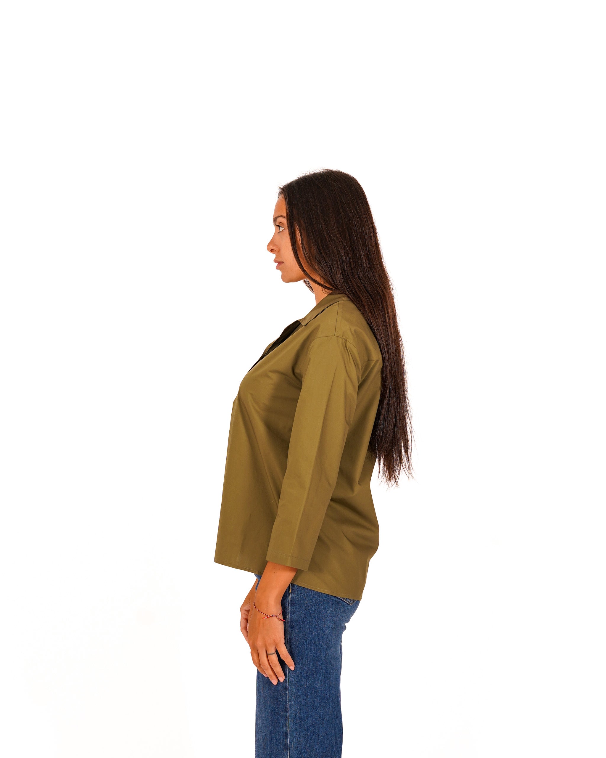 Blusa in cotone manica 3/4 - Soave
