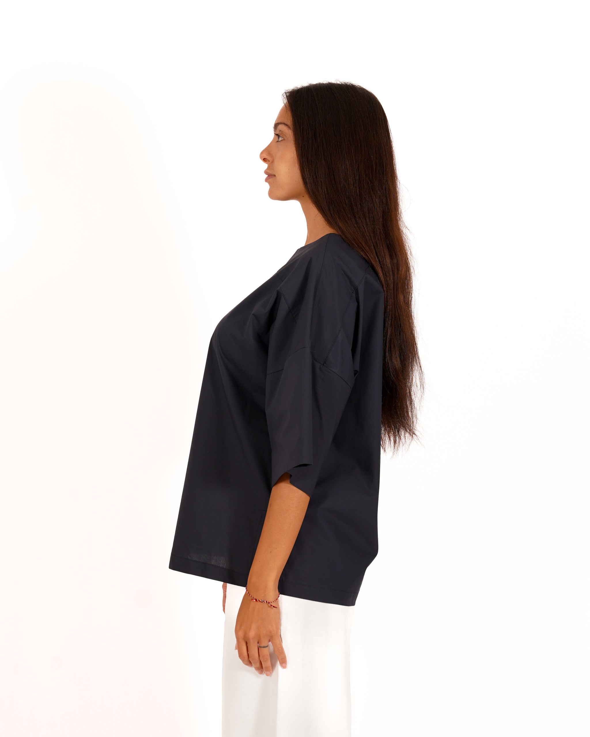 Blusa girocollo manica 3/4 - Smilla