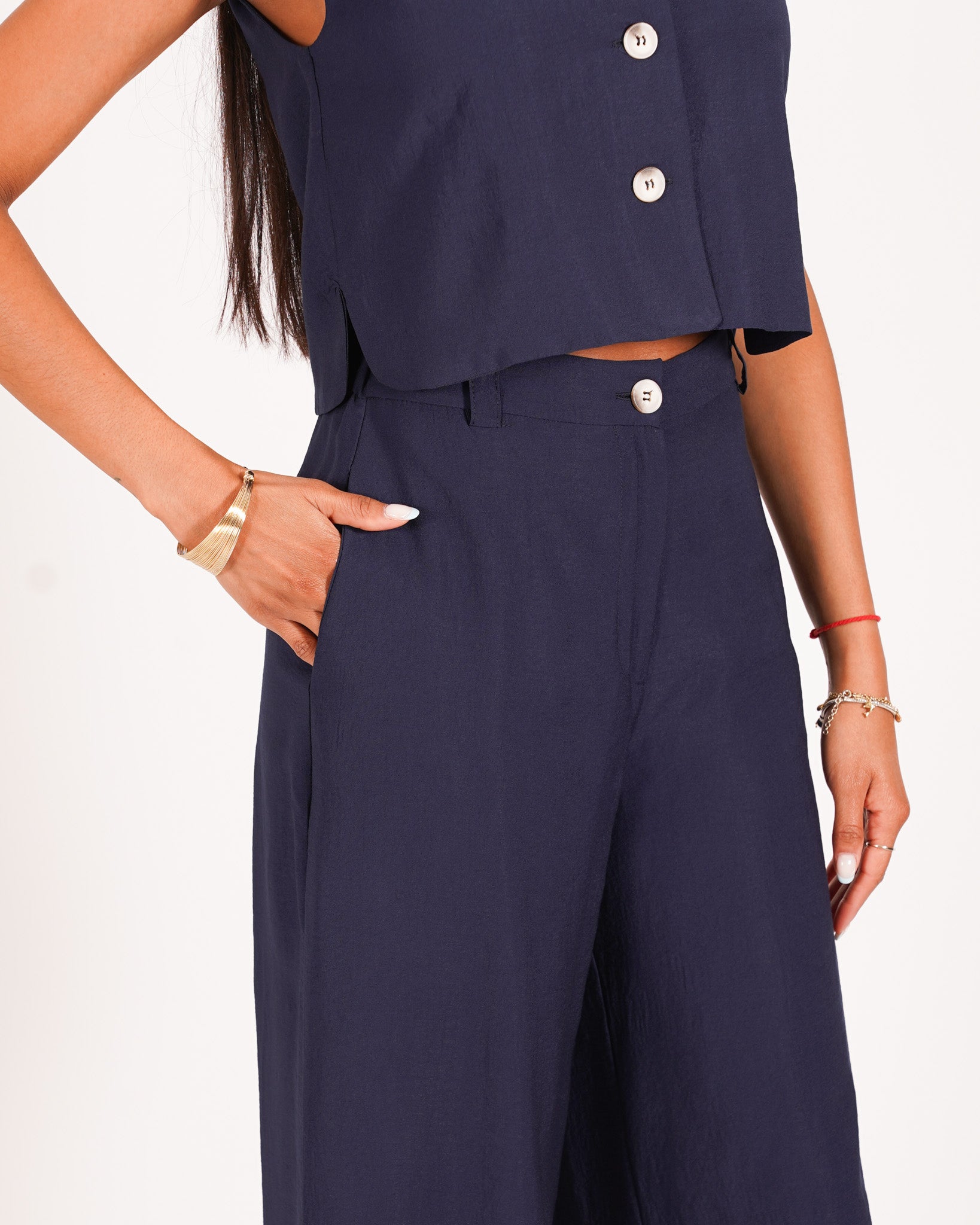 Coordinato gilet e pantaloni - Aleeza