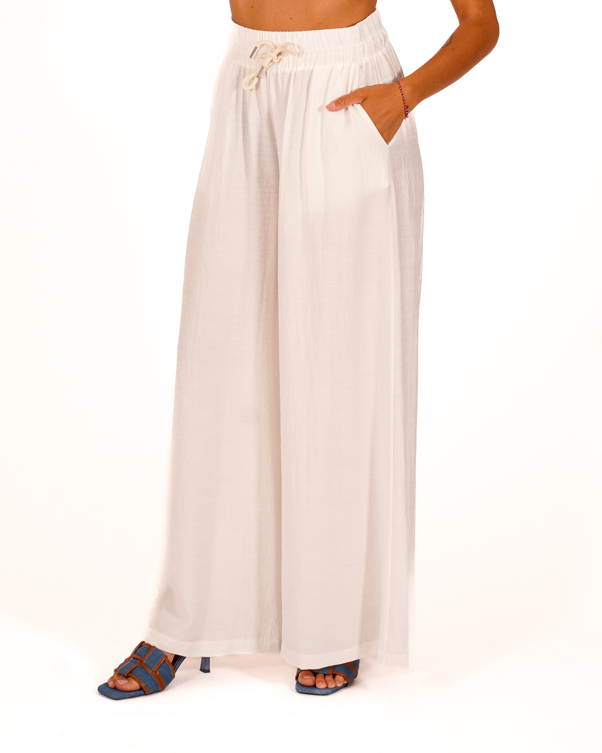 Pantaloni con coulisse e tasche - Kisha