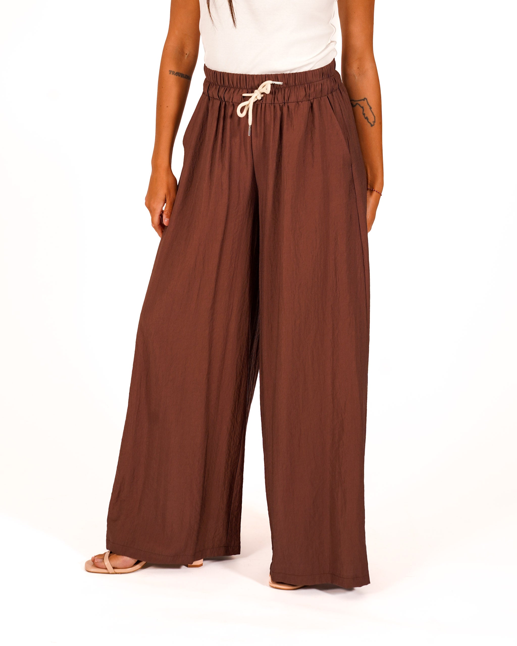 Pantaloni con coulisse e tasche - Kisha