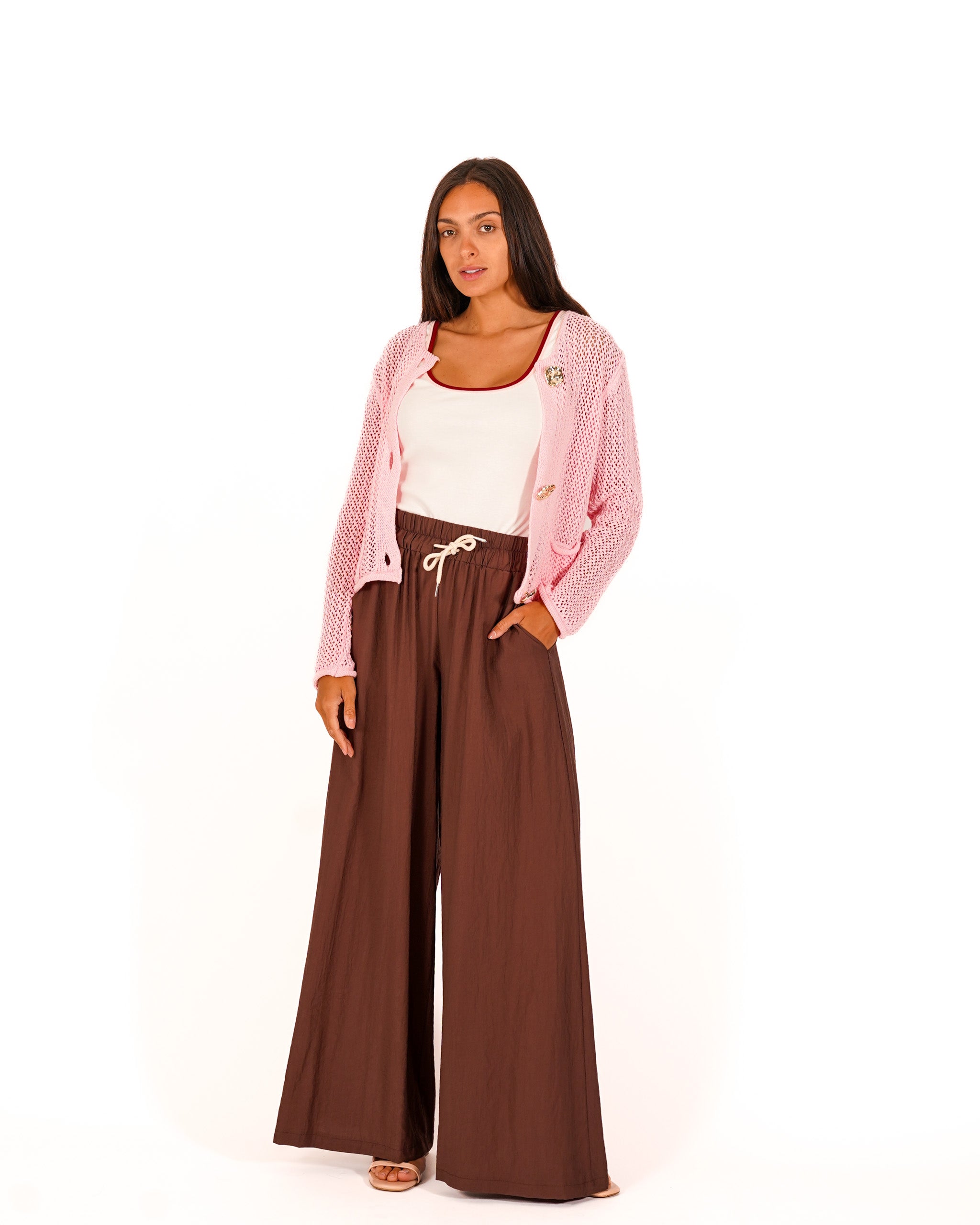Pantaloni con coulisse e tasche - Kisha