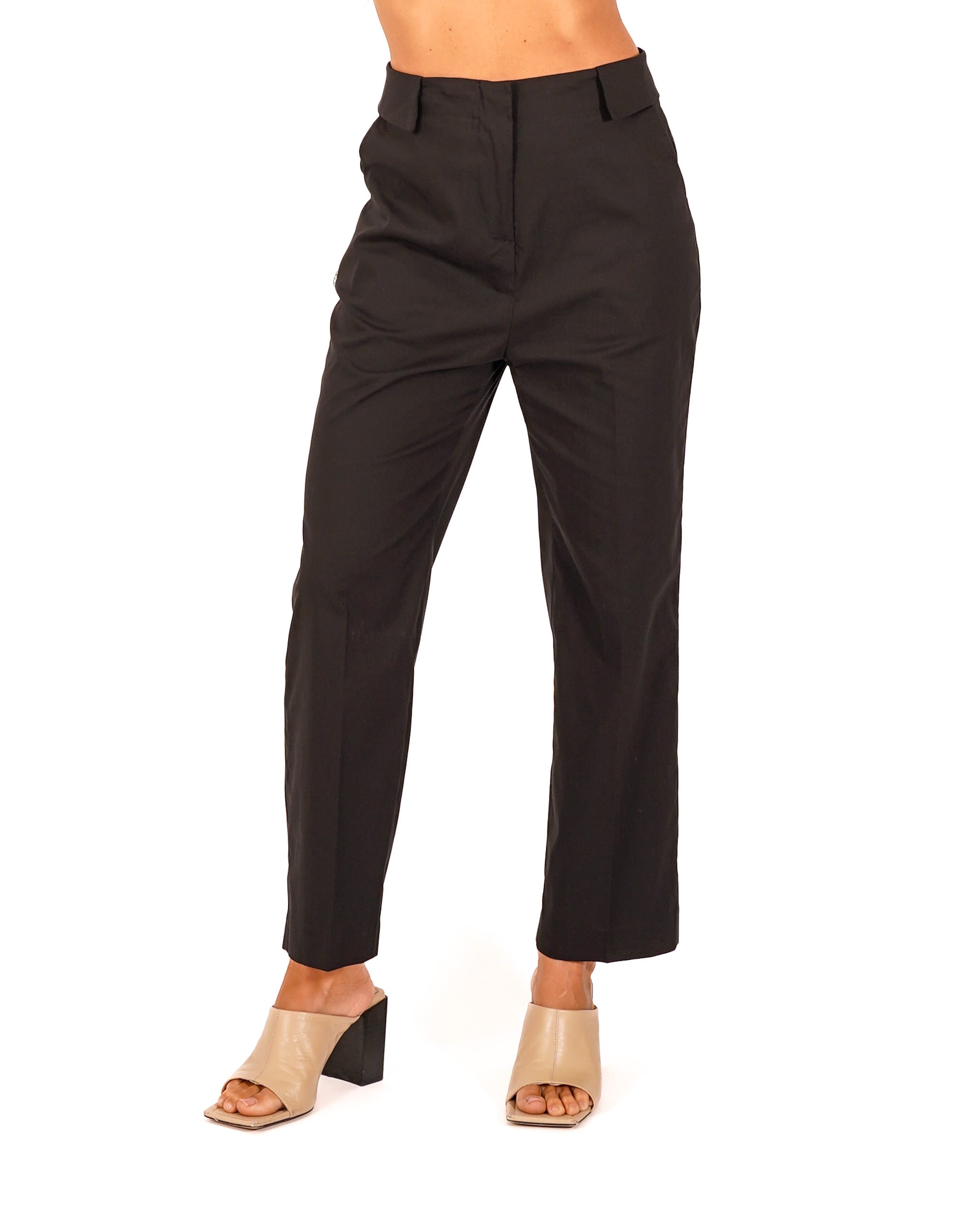 Pantaloni cropped con risvolto in vita - Kendra