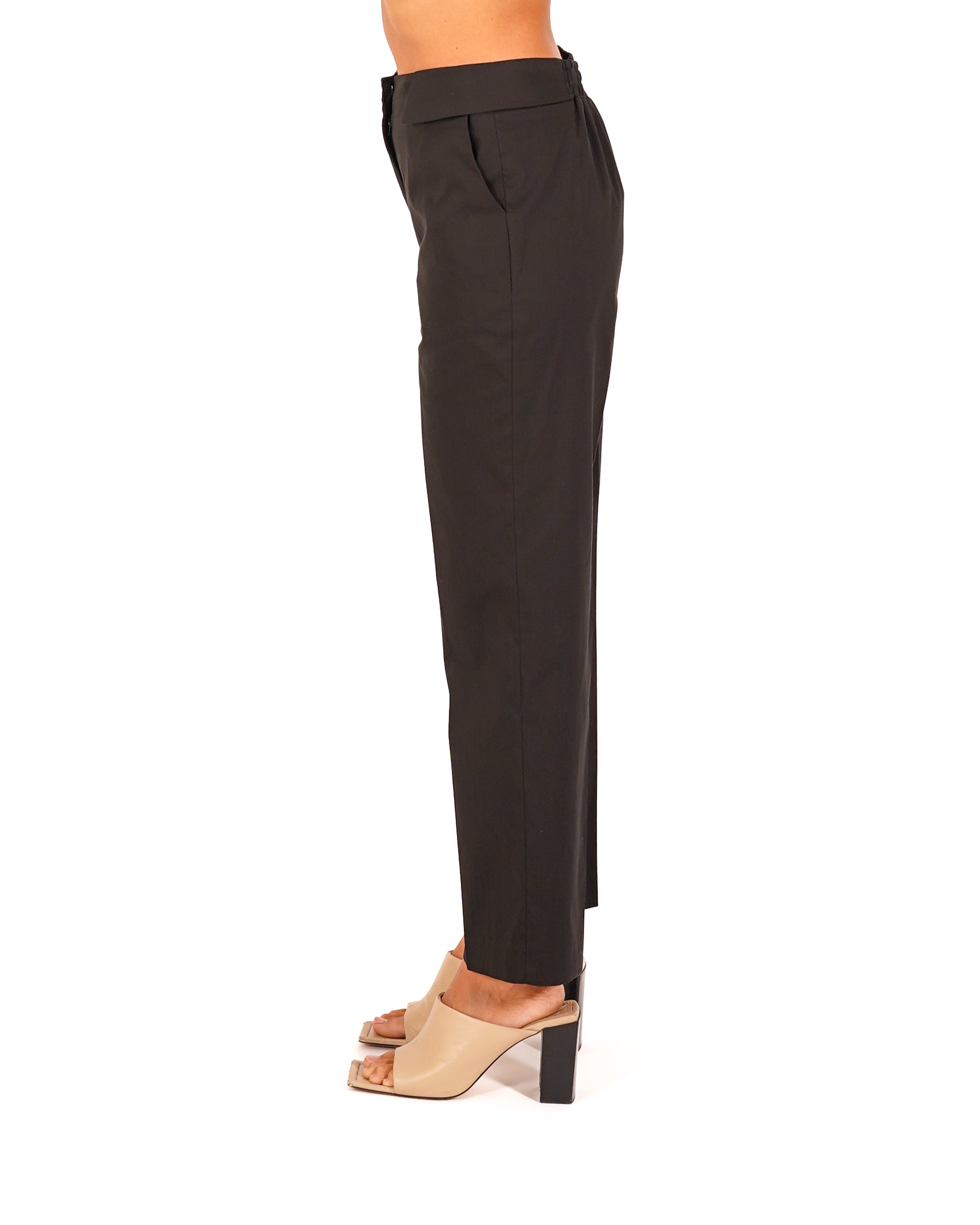 Pantaloni cropped con risvolto in vita - Kendra