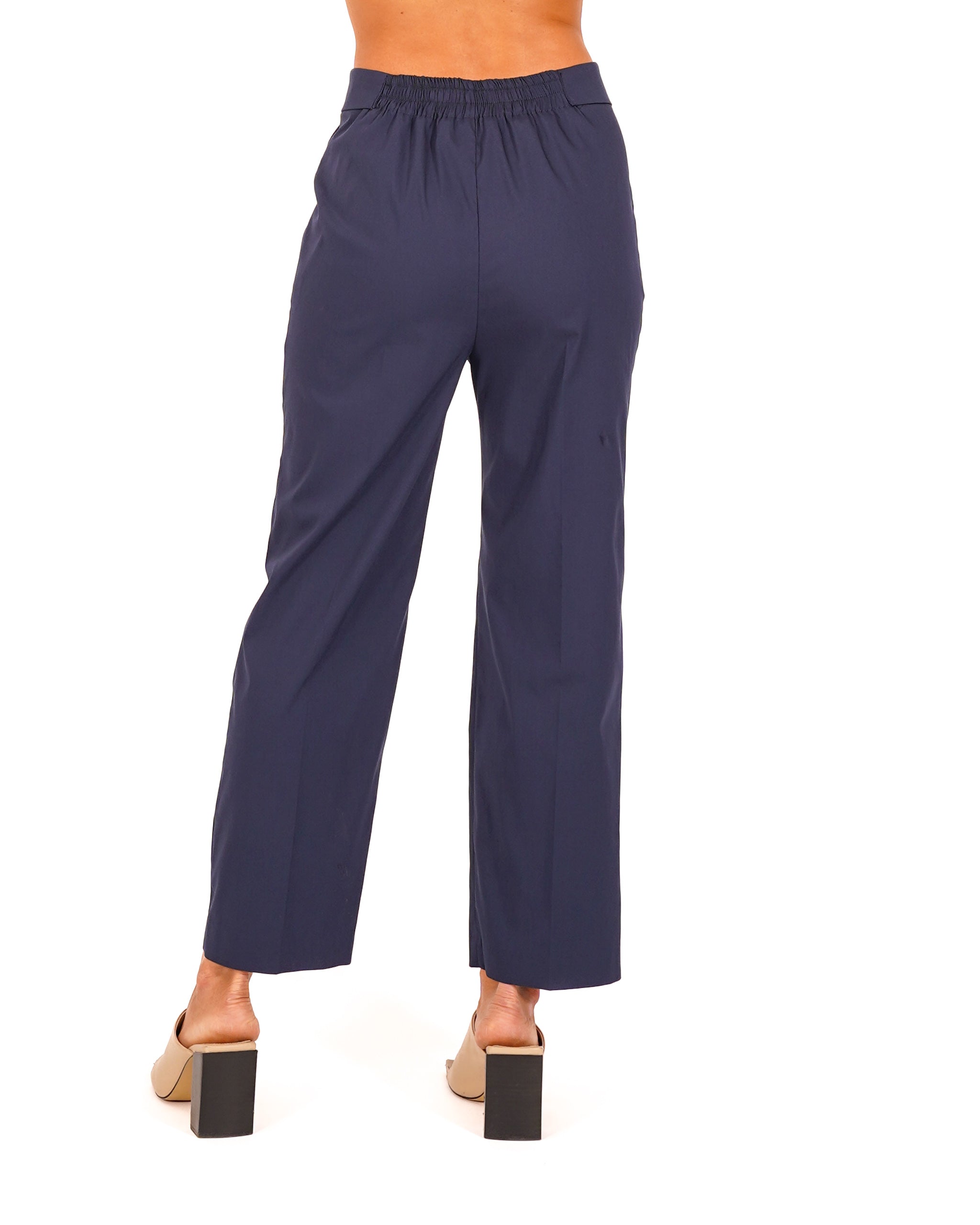 Pantaloni cropped con risvolto in vita - Kendra