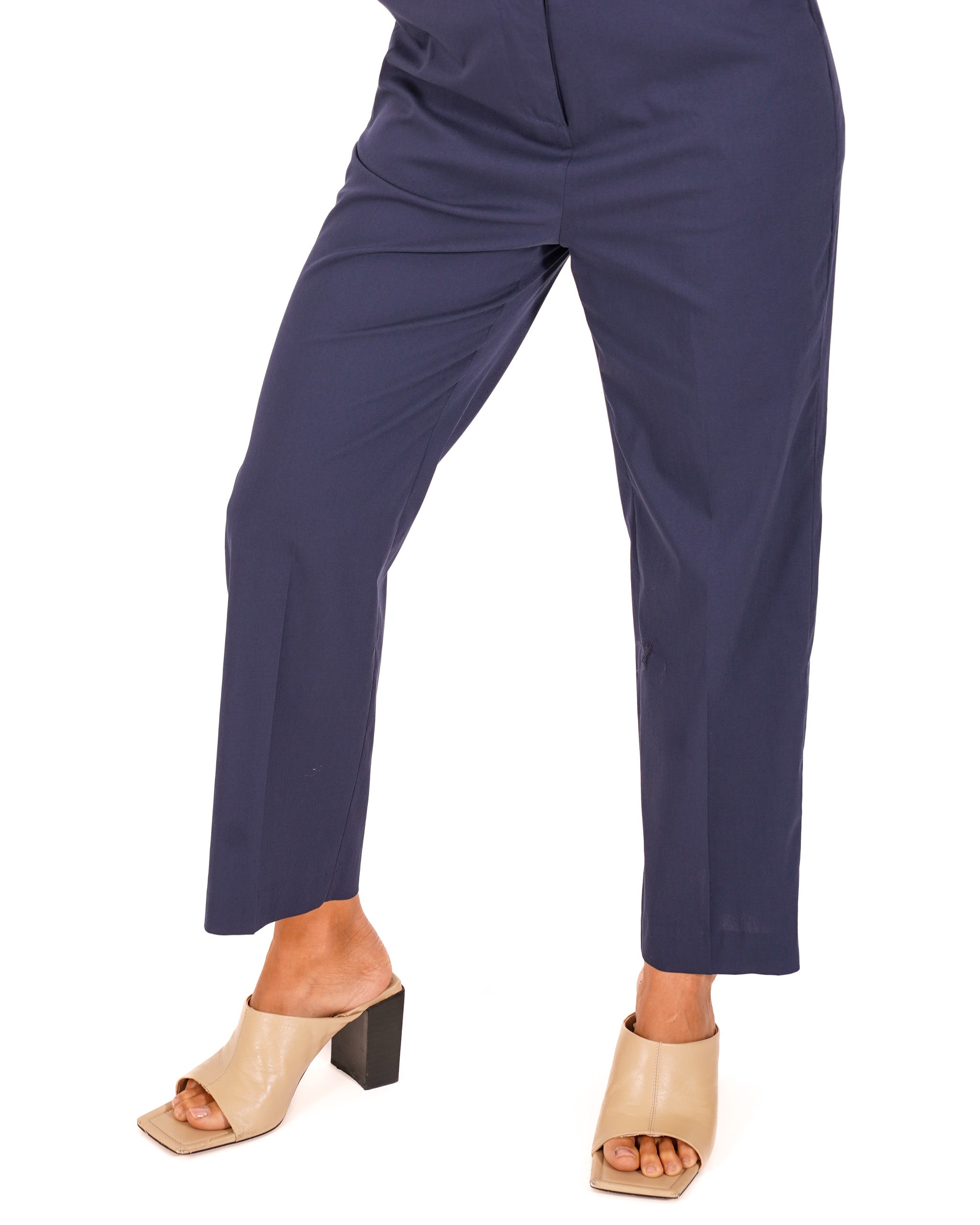 Pantaloni cropped con risvolto in vita - Kendra