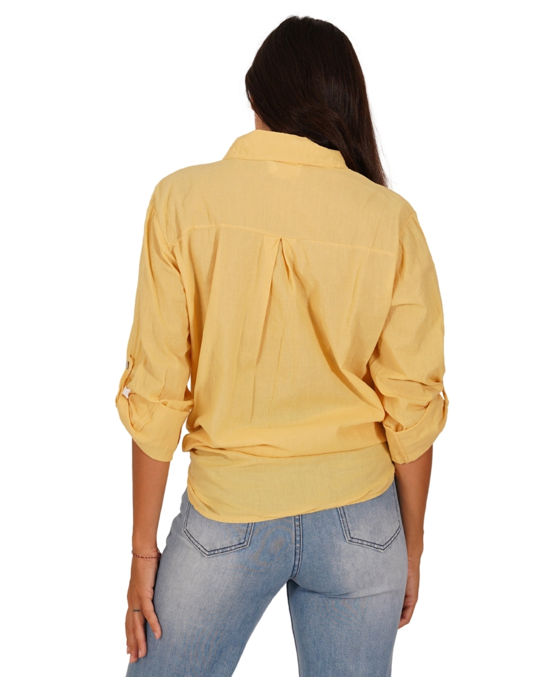 Camicia con nodo e risvolto su manica - Nuciari