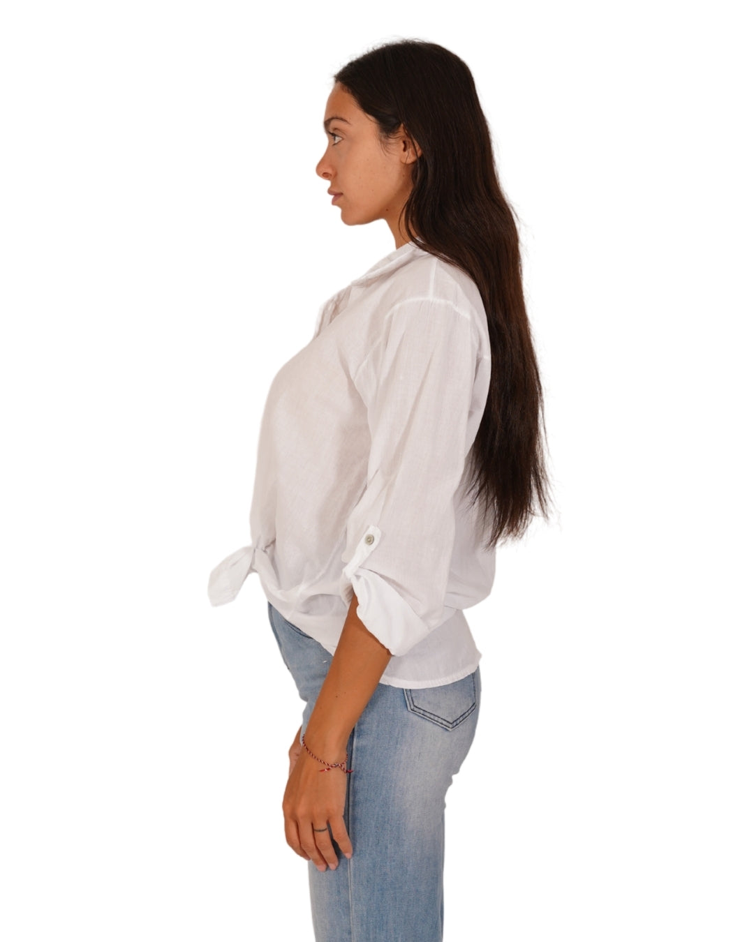 Camicia con nodo e risvolto su manica - Nuciari