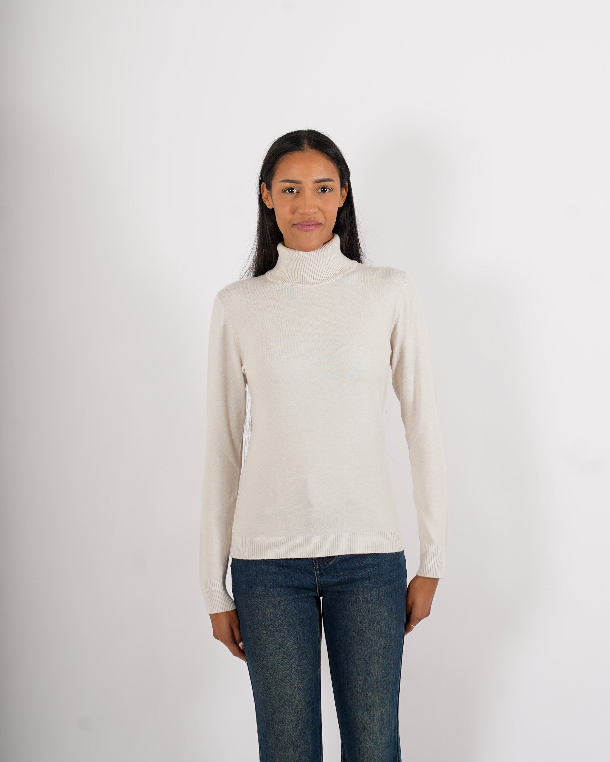 Maglia collo alto in mano viscosa - Tabaccaio