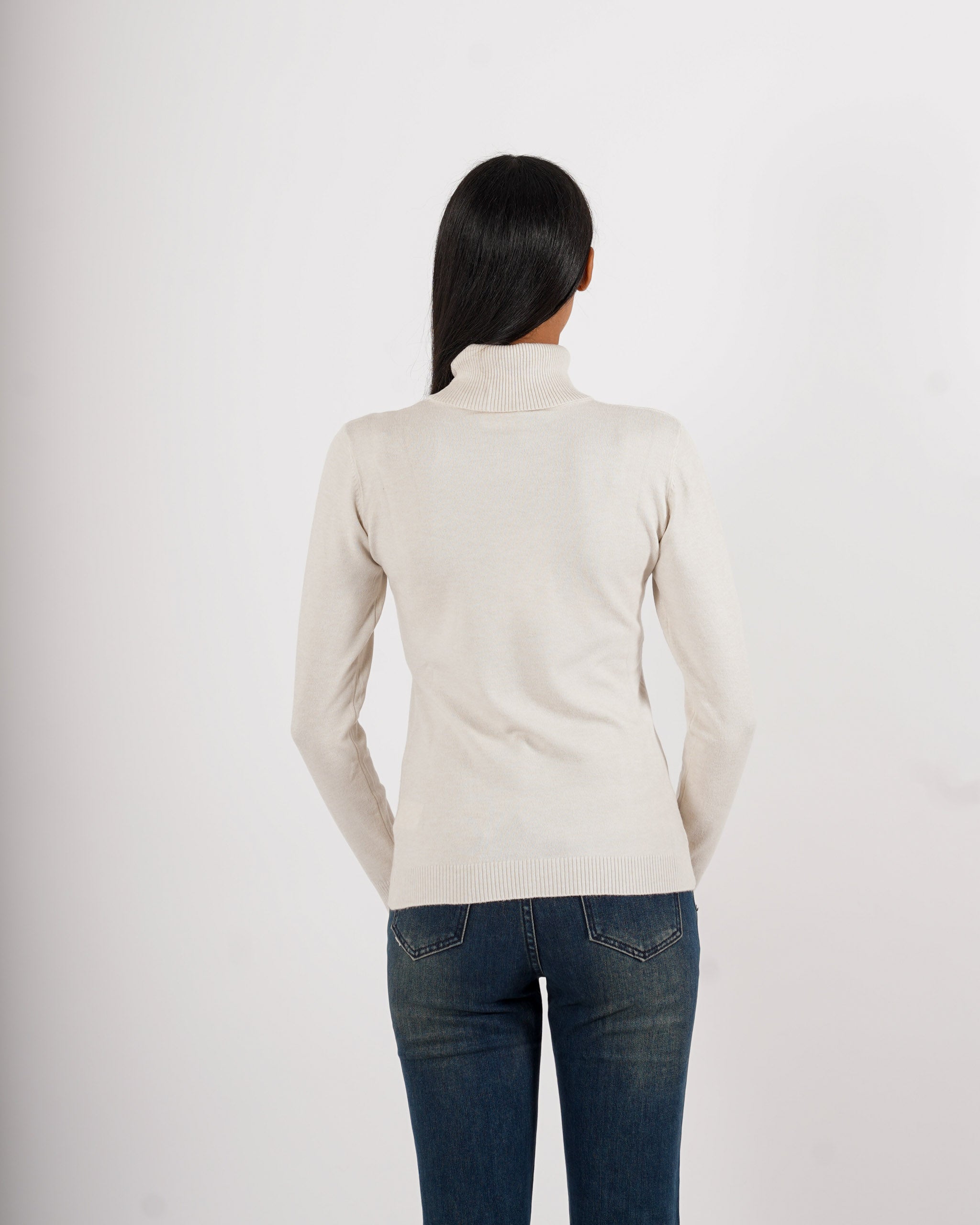 Maglia collo alto in mano viscosa - Tabaccaio