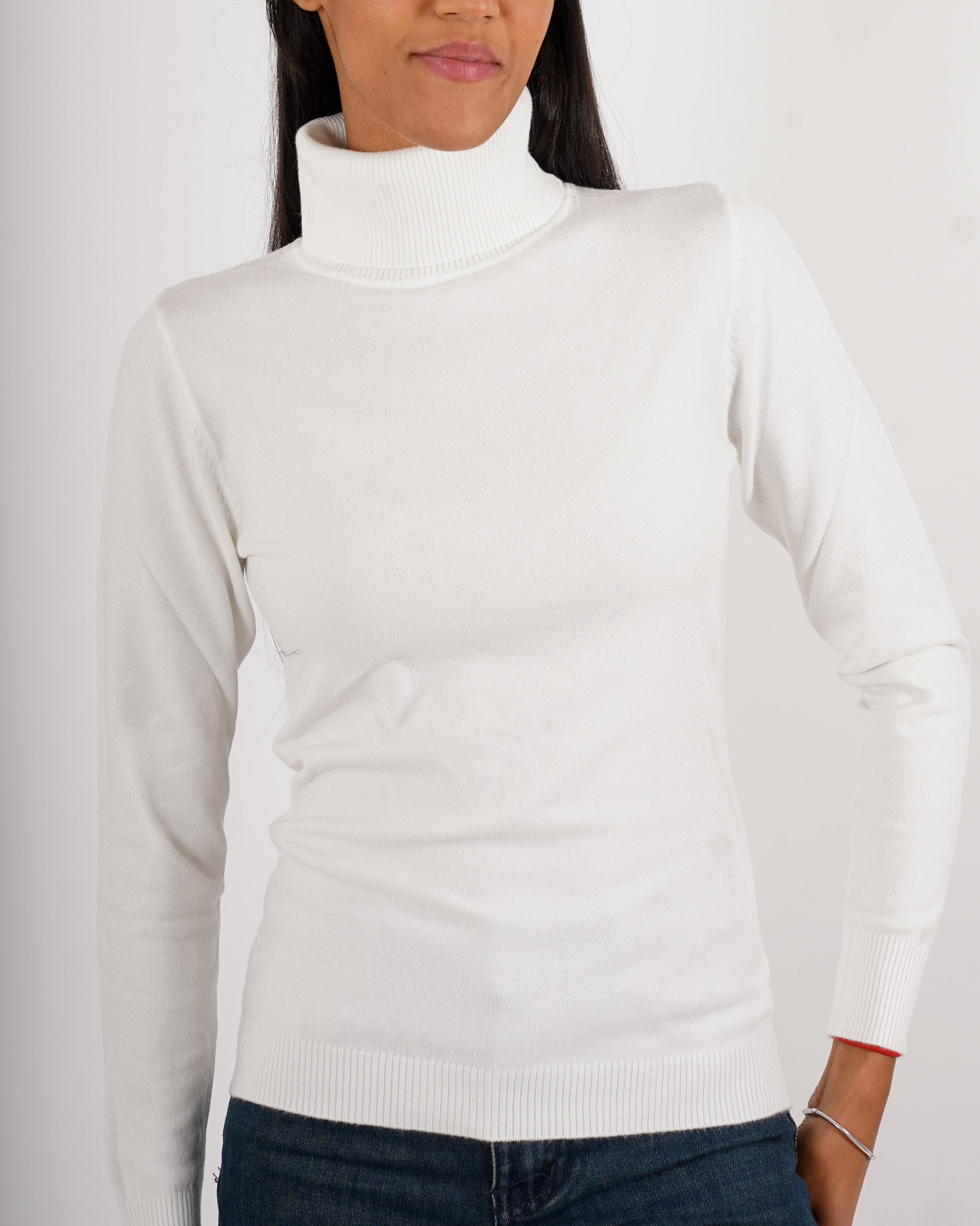 Maglia collo alto in mano viscosa - Tabaccaio