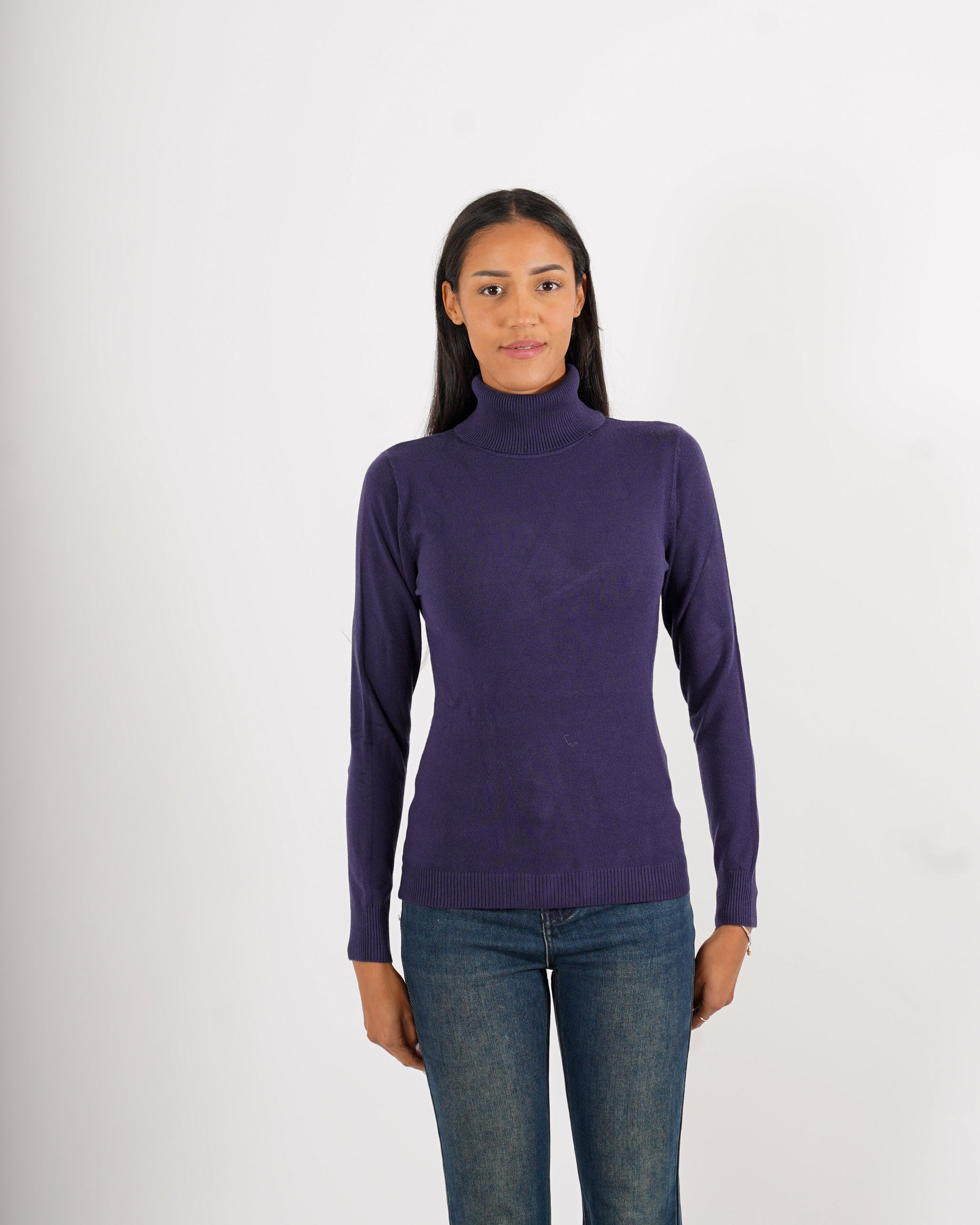 Maglia collo alto in mano viscosa - Tabaccaio