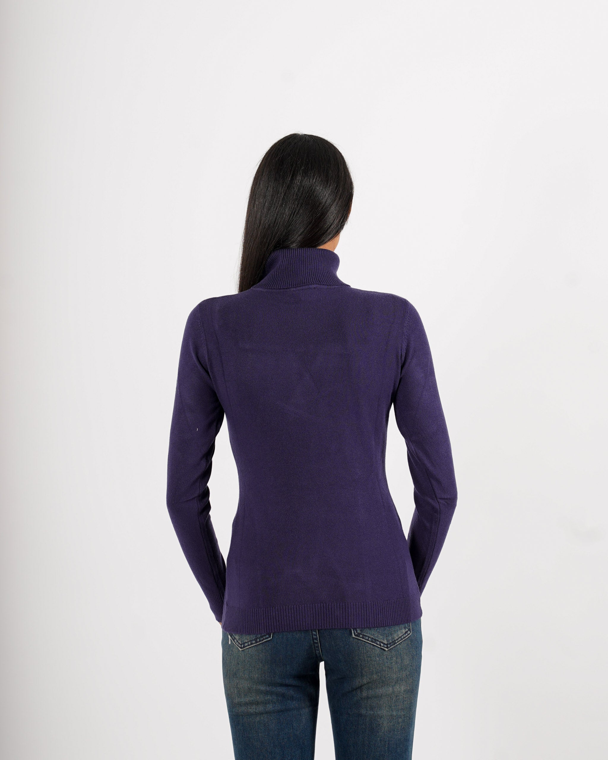 Maglia collo alto in mano viscosa - Tabaccaio