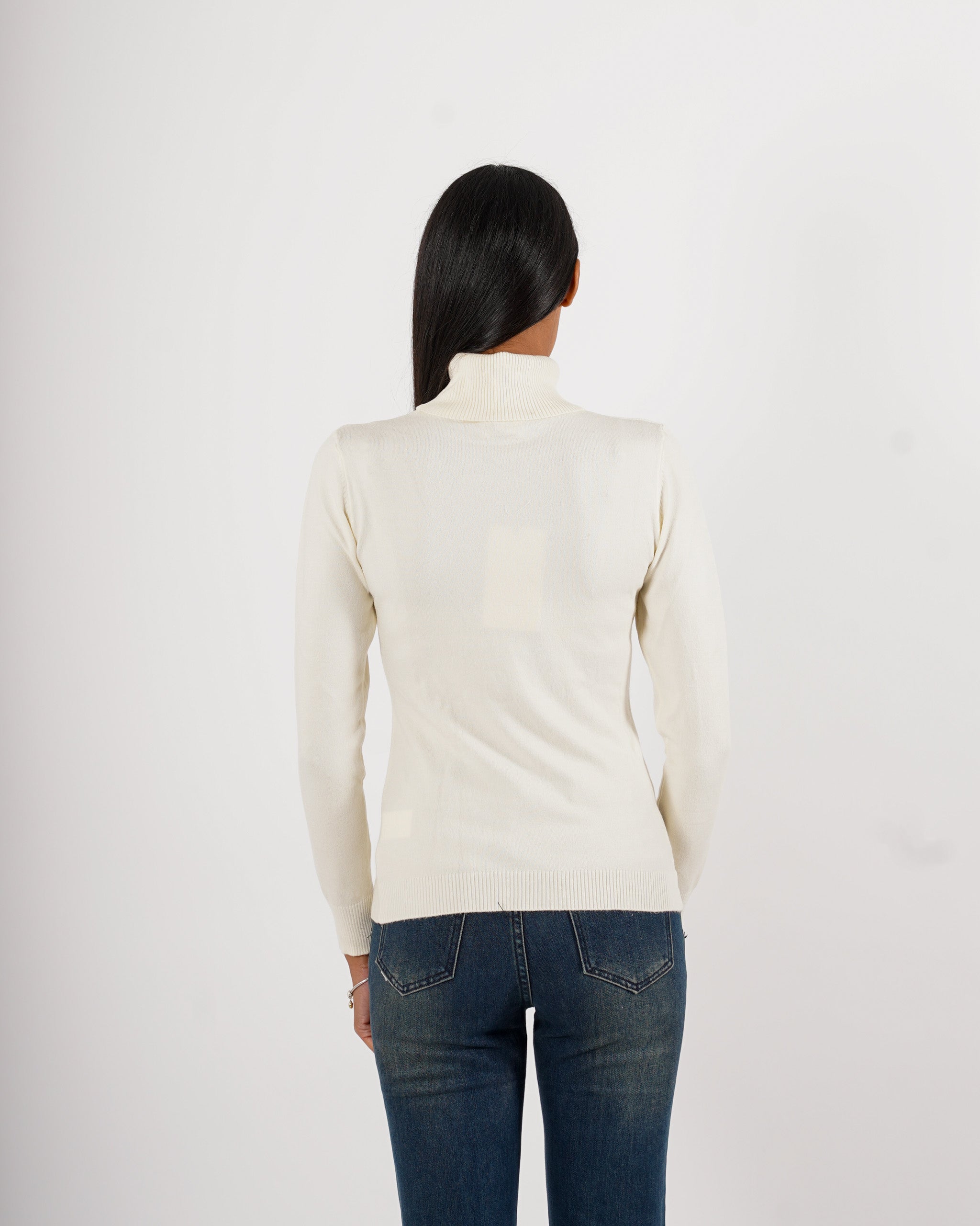 Maglia collo alto in mano viscosa - Tabaccaio