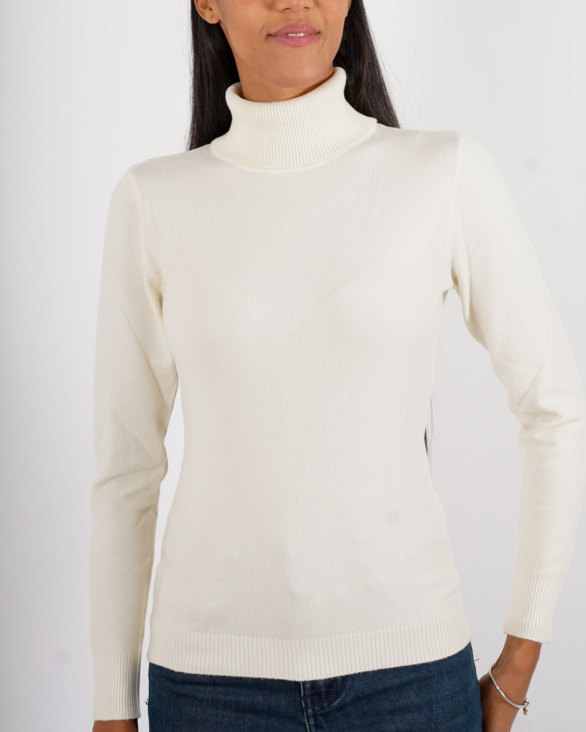 Maglia collo alto in mano viscosa - Tabaccaio