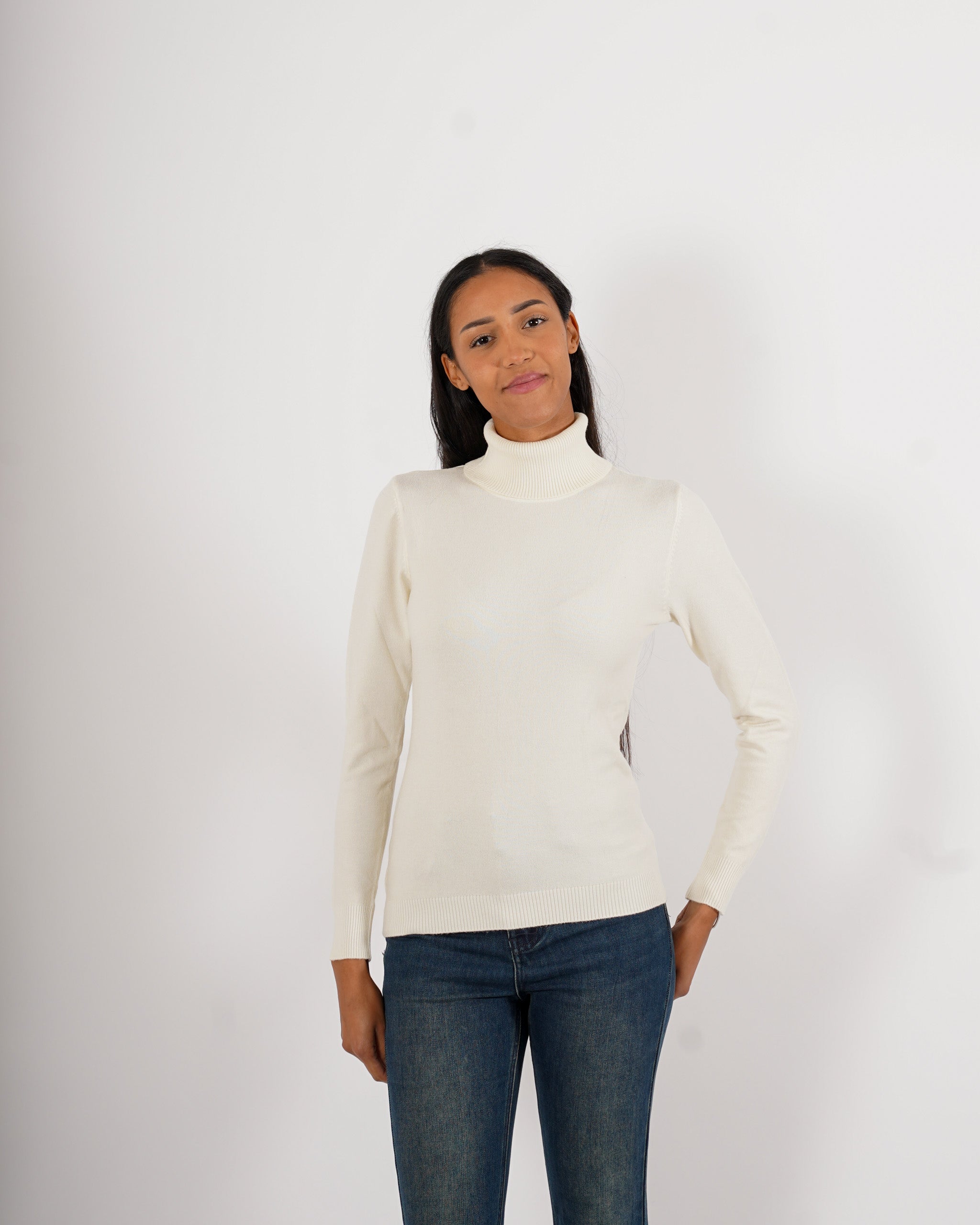 Maglia collo alto in mano viscosa - Tabaccaio