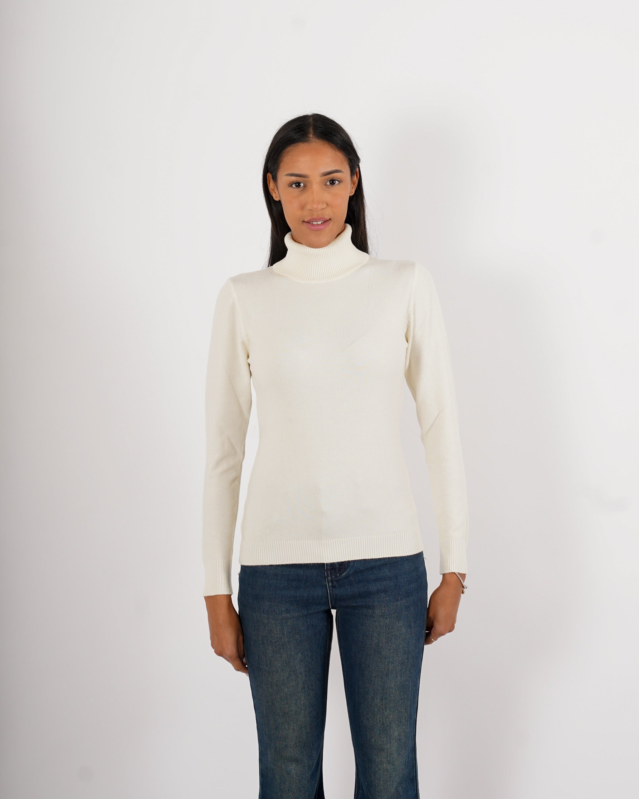 Maglia collo alto in mano viscosa - Tabaccaio