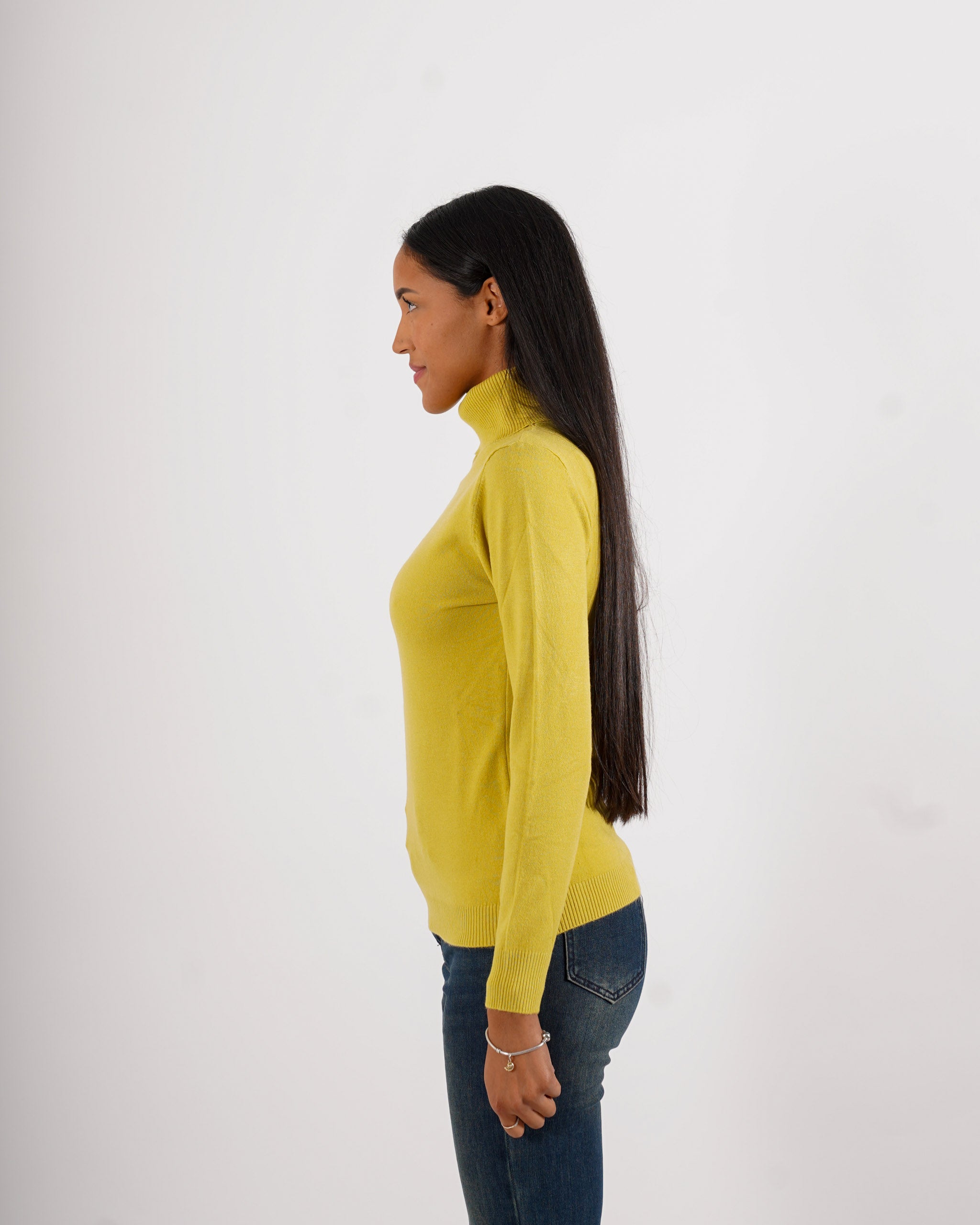 Maglia collo alto in mano viscosa - Tabaccaio