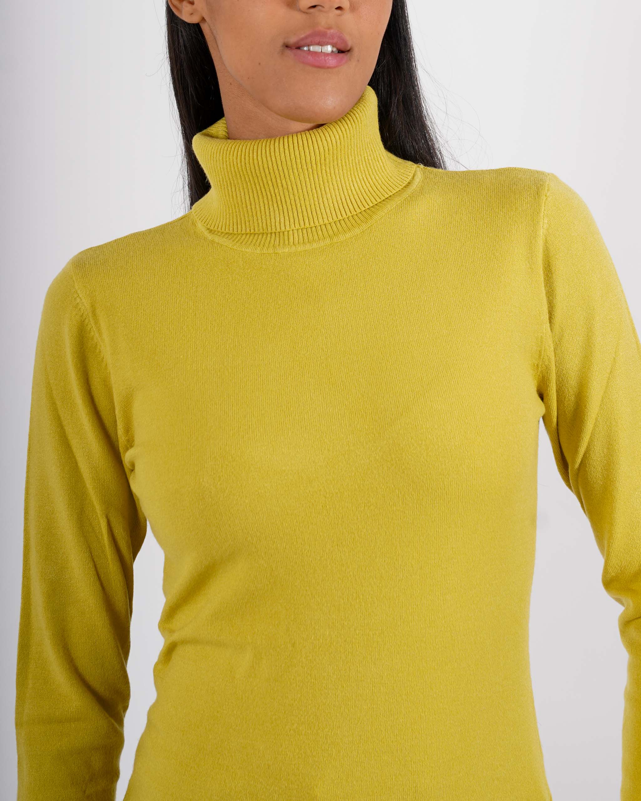 Maglia collo alto in mano viscosa - Tabaccaio