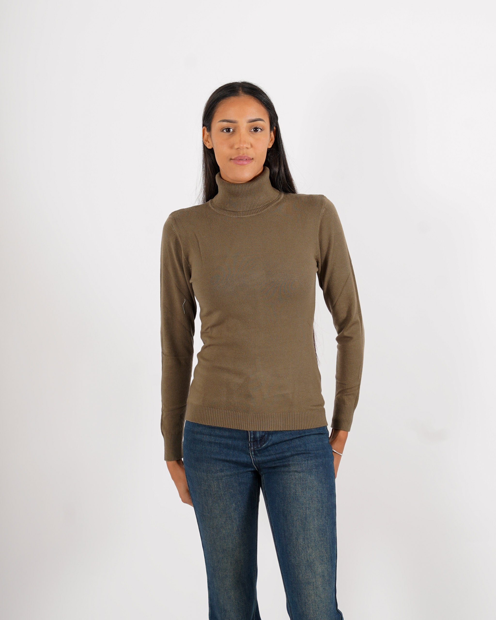 Maglia collo alto in mano viscosa - Tabaccaio