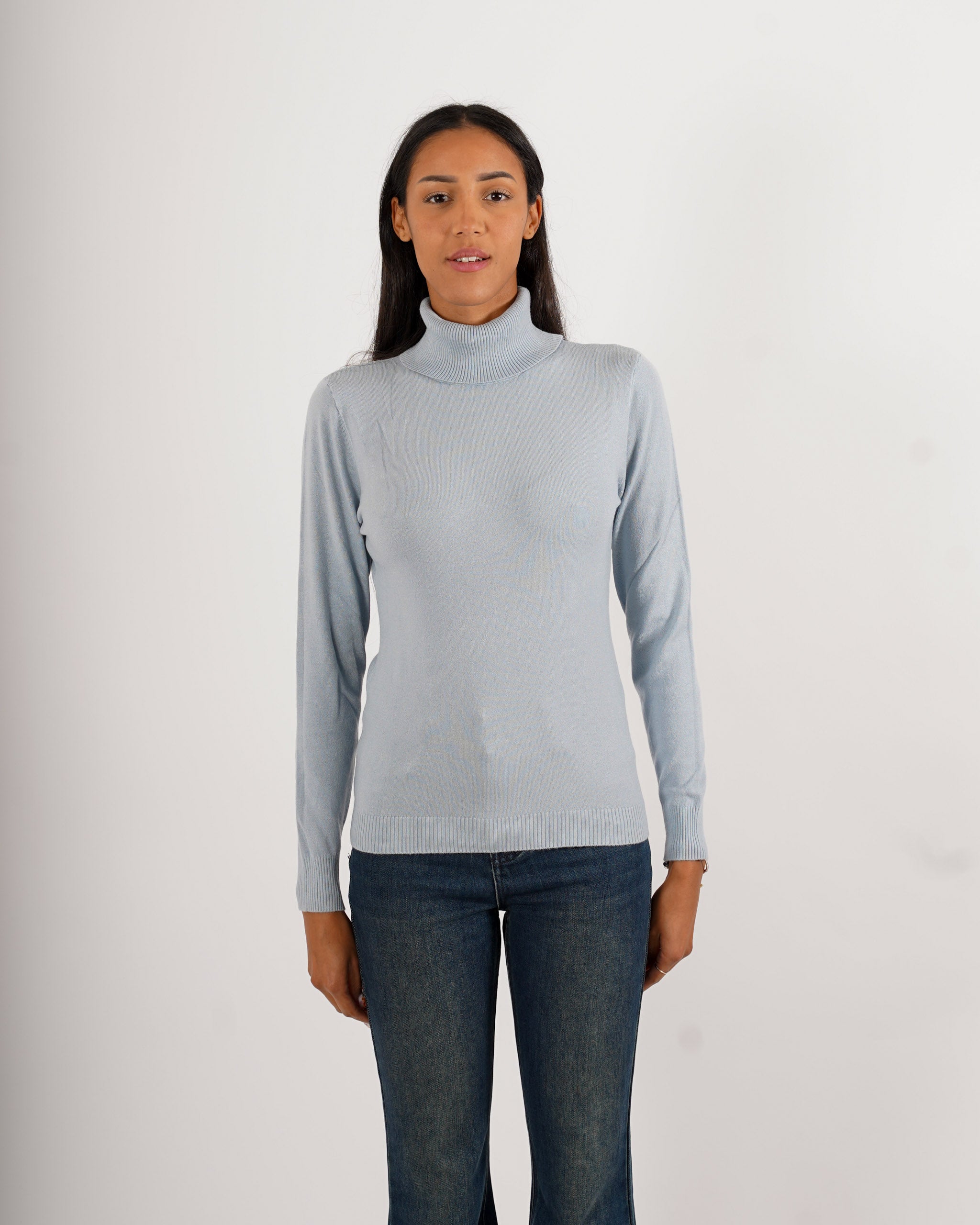 Maglia collo alto in mano viscosa - Tabaccaio