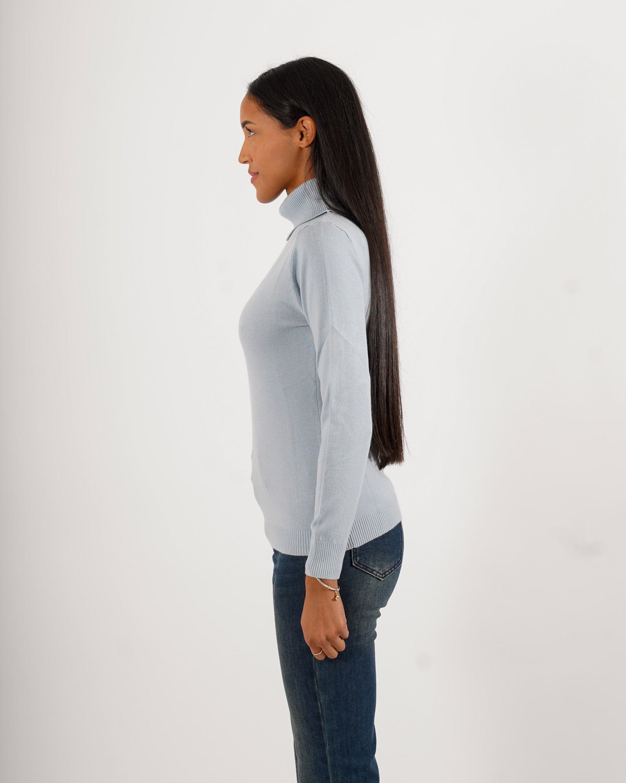 Maglia collo alto in mano viscosa - Tabaccaio