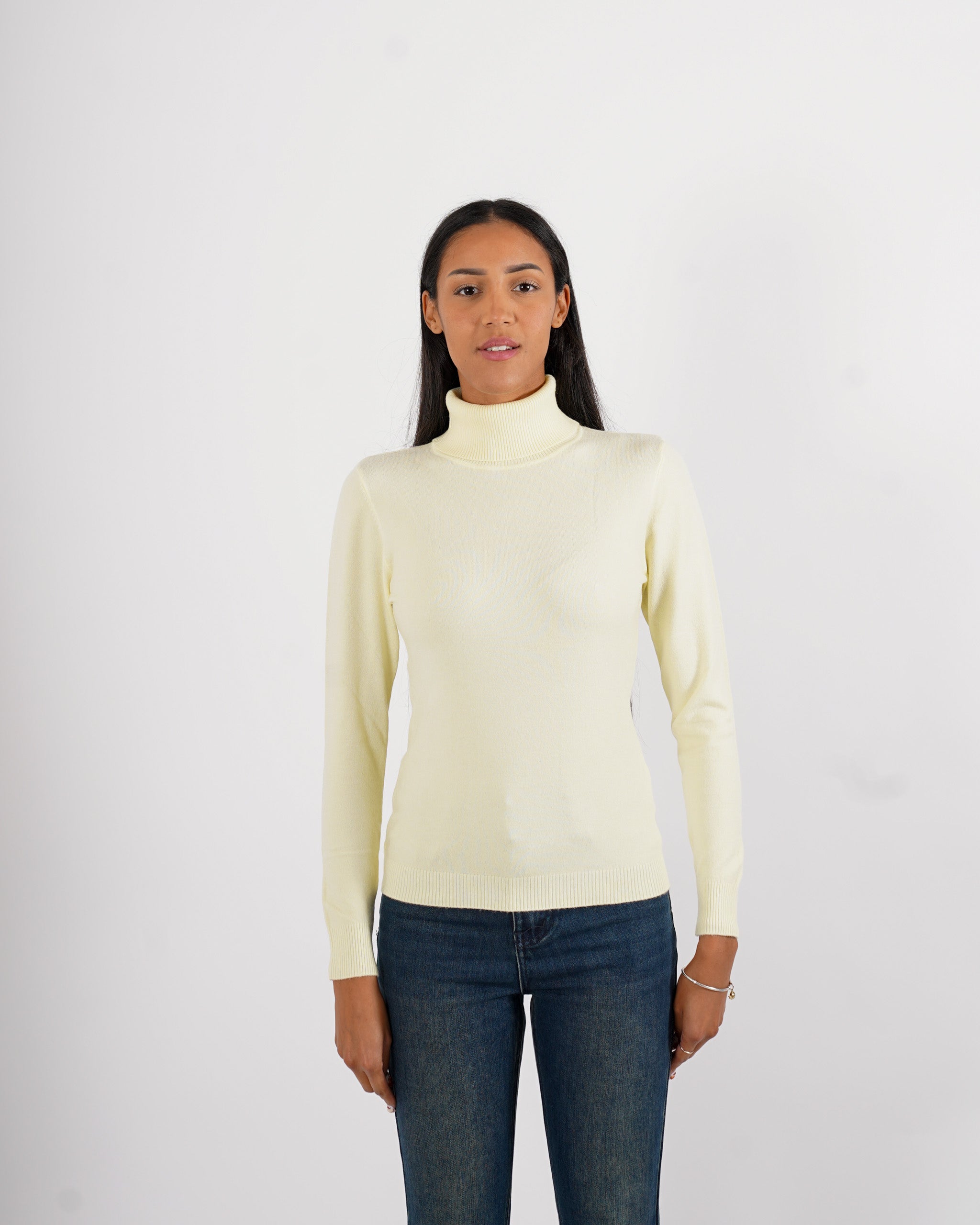 Maglia collo alto in mano viscosa - Tabaccaio