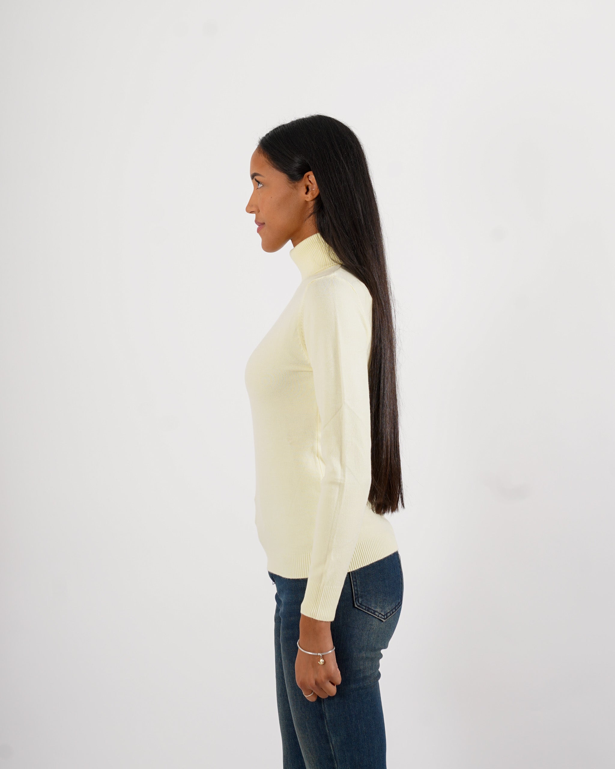 Maglia collo alto in mano viscosa - Tabaccaio