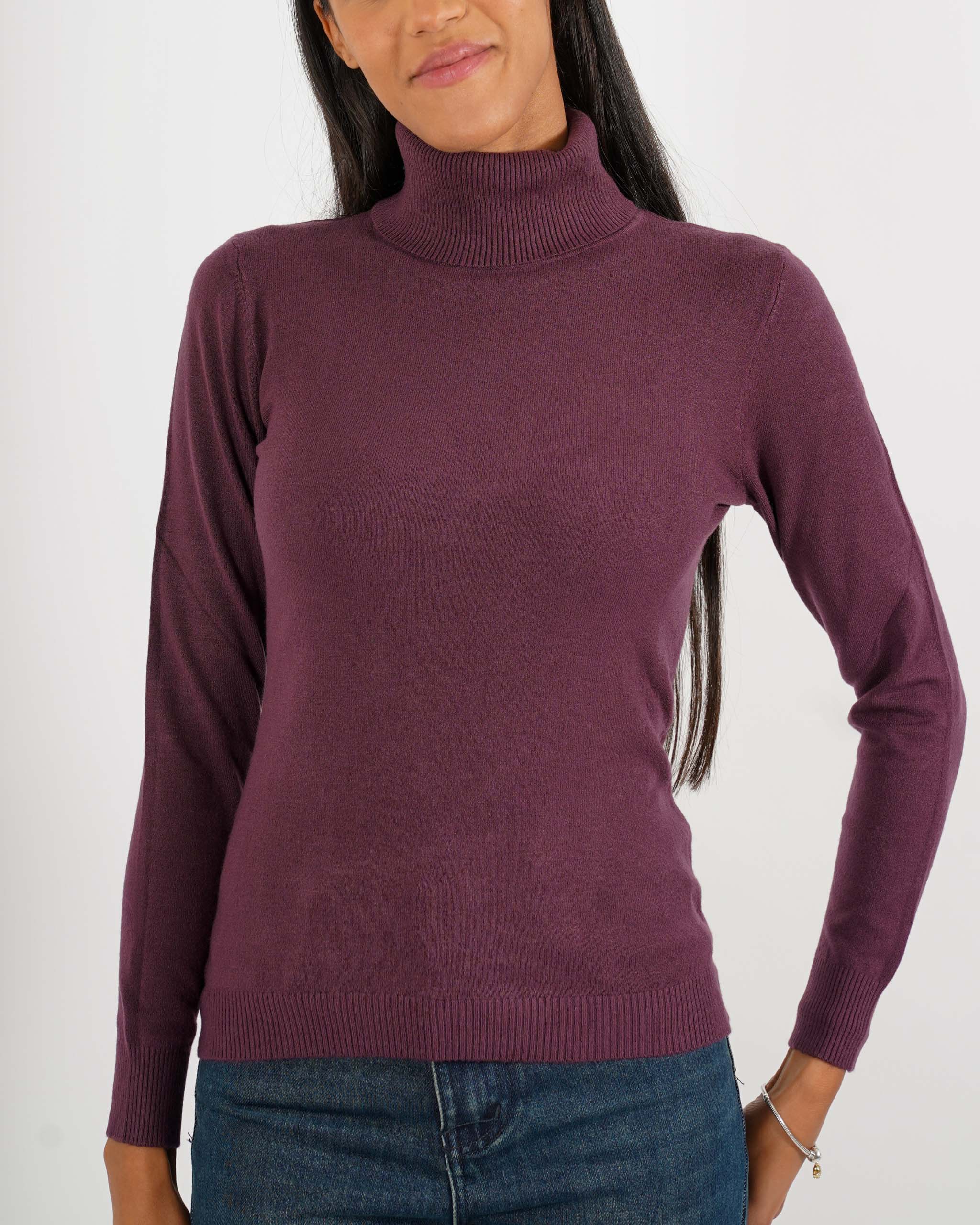 Maglia collo alto in mano viscosa - Tabaccaio